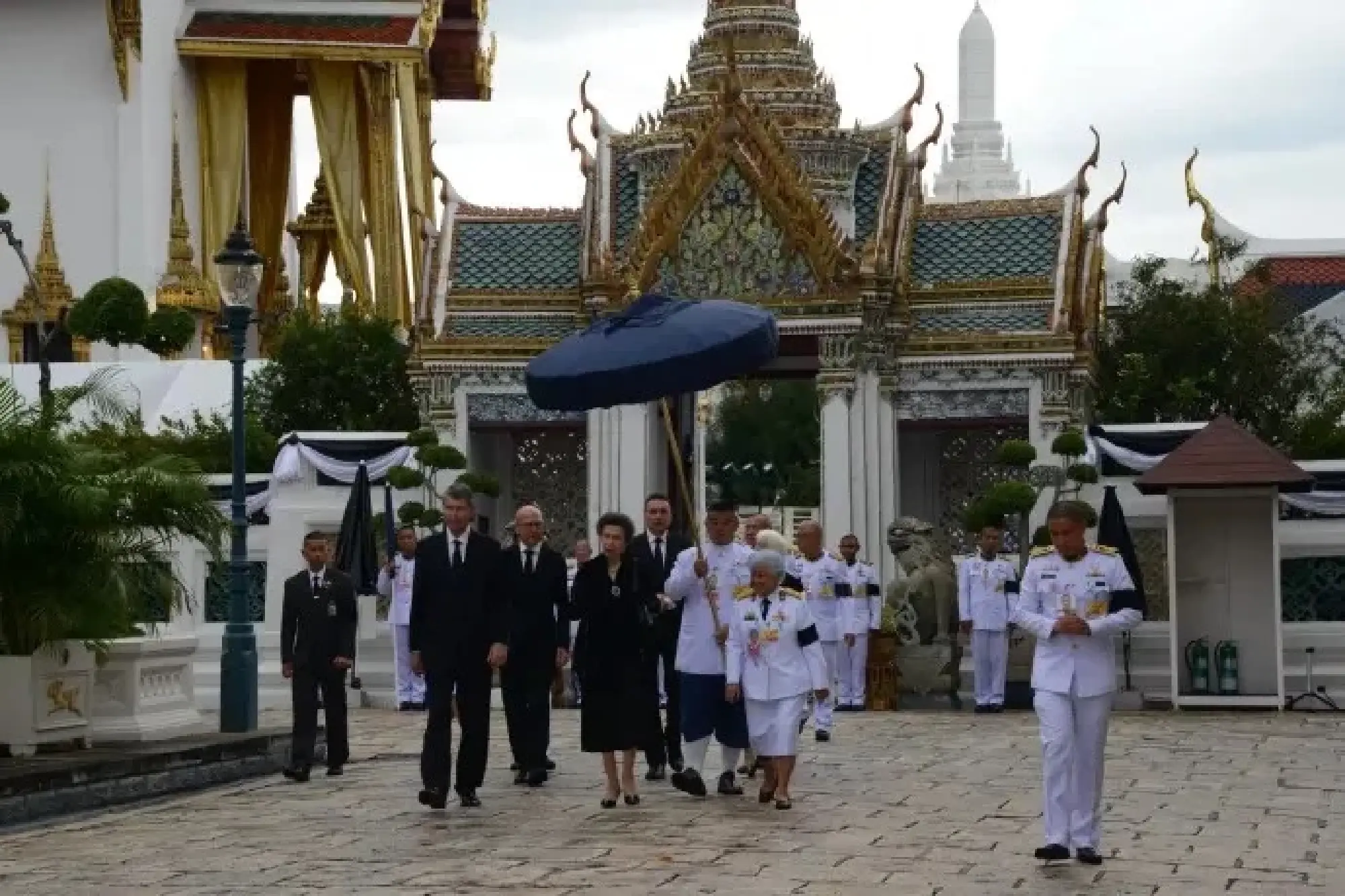 Princess Anne honours late Thai royals at Bangkok’s Grand Palace