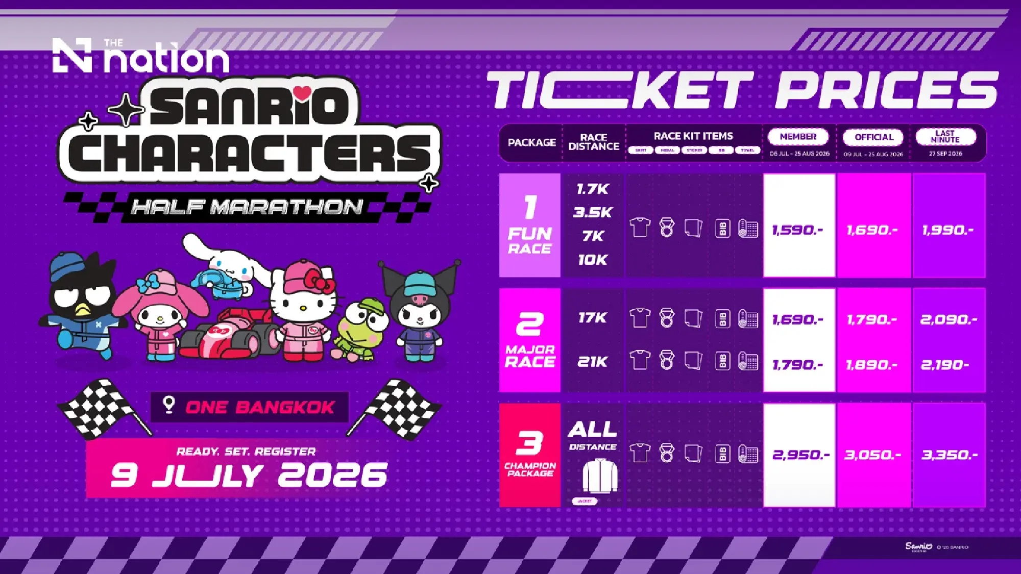 One Bangkok to stage Southeast Asia’s first Sanrio half marathon