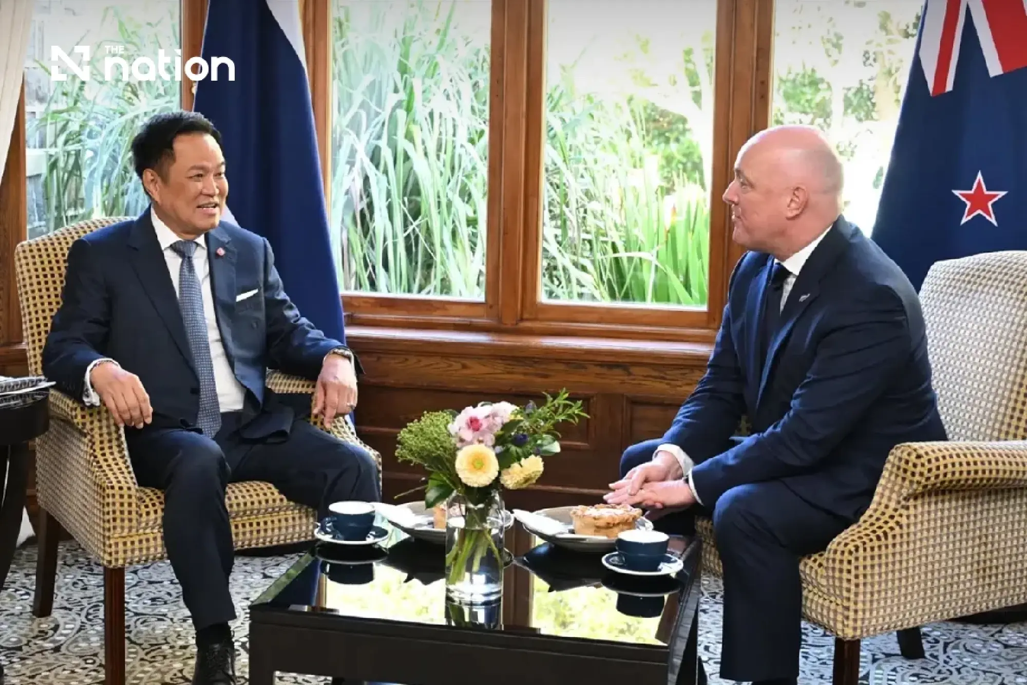 Anutin receives Māori welcome at start of New Zealand visit