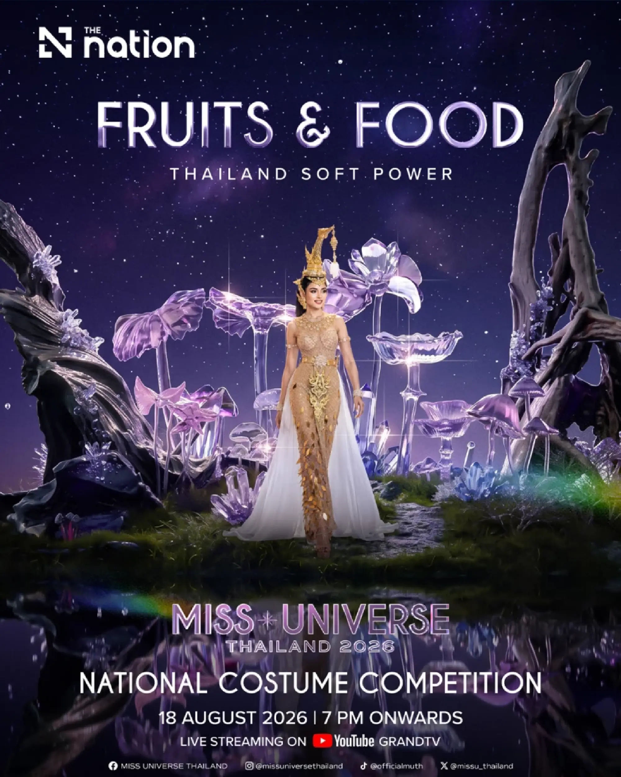 Miss Universe Thailand holds costume round with food and fruit theme