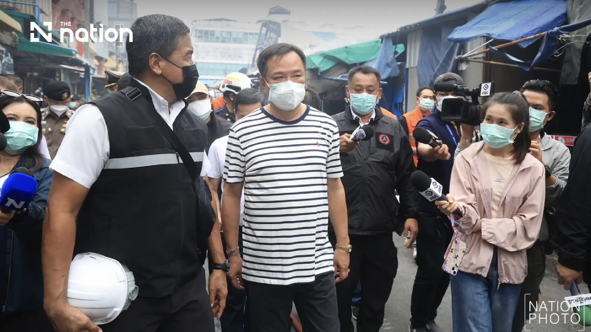 Anutin orders anti-theft patrols and aid for Khlong Thom traders