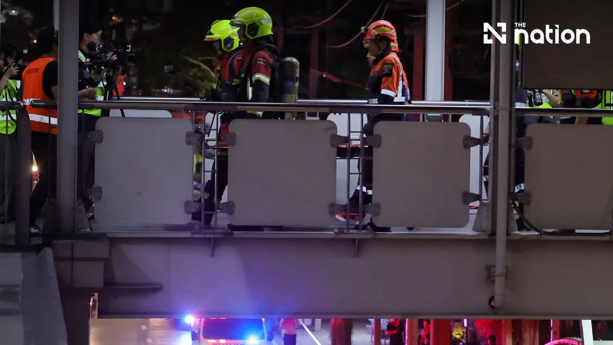 Bangkok Authorities Stage Mass Casualty Earthquake Drill on Skytrain