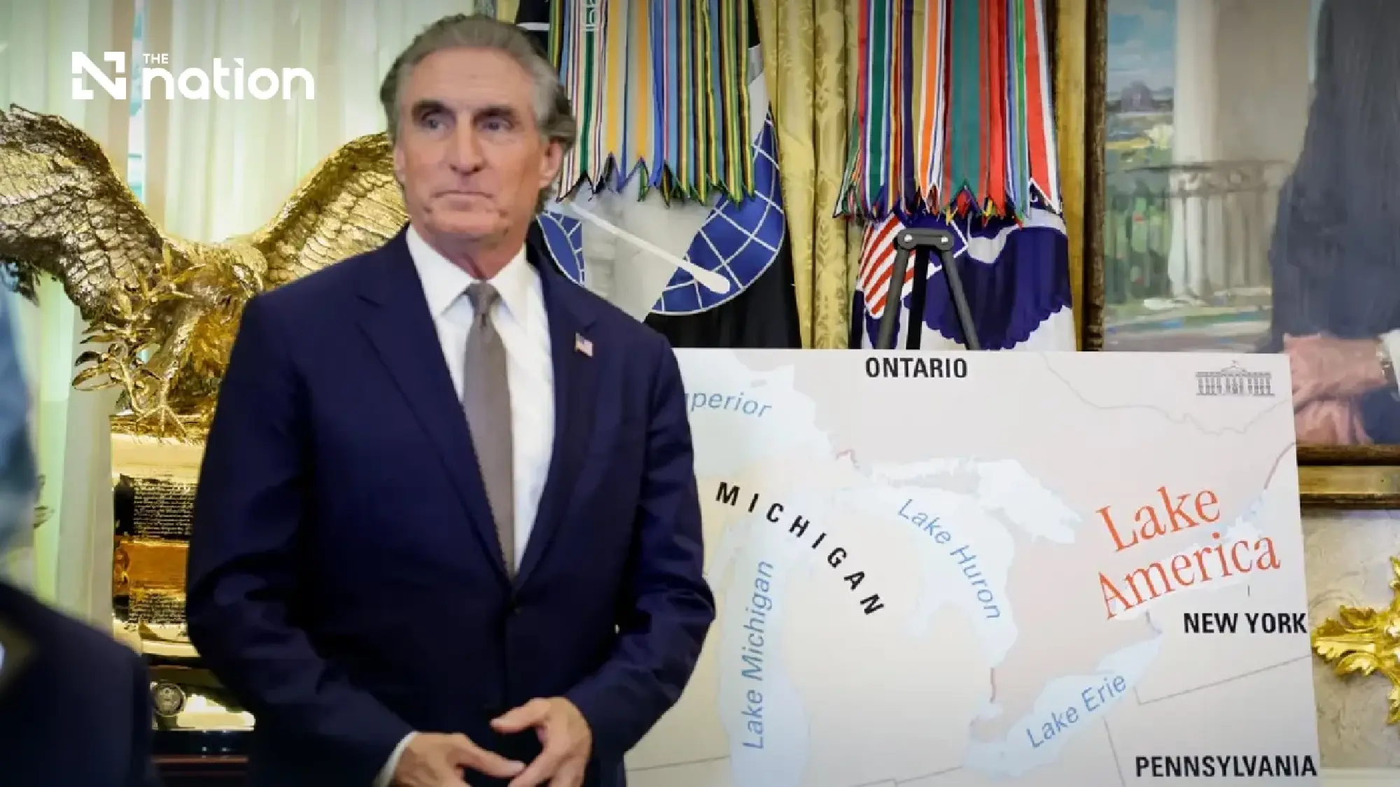 Trump renames Lake Ontario ‘Lake America’ for US federal use