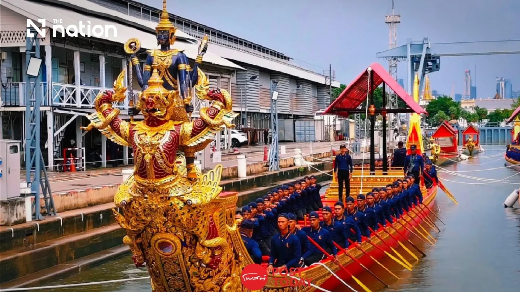 Marine Department restricts Chao Phraya traffic for royal barge rehearsals