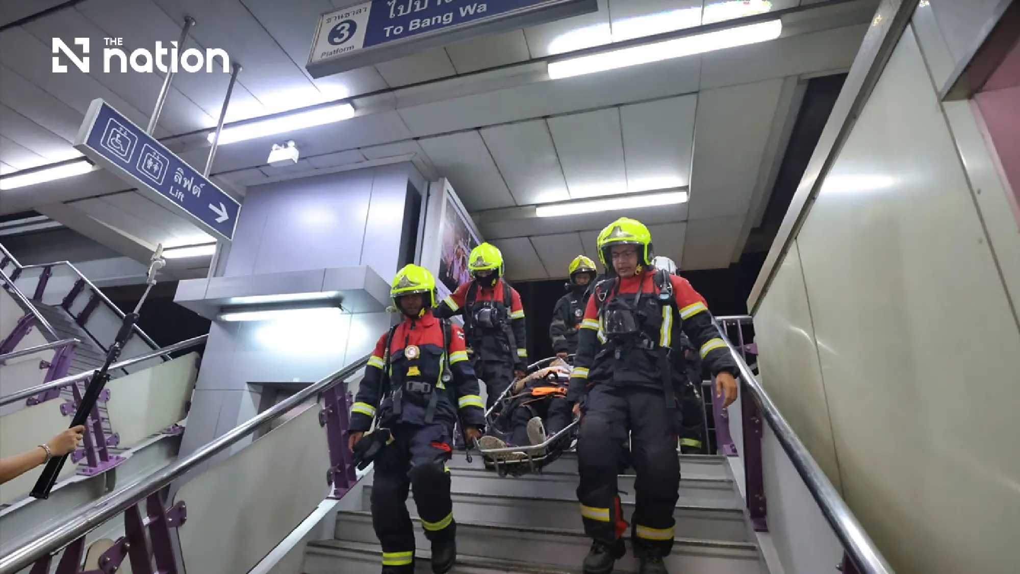 Bangkok Authorities Stage Mass Casualty Earthquake Drill on Skytrain