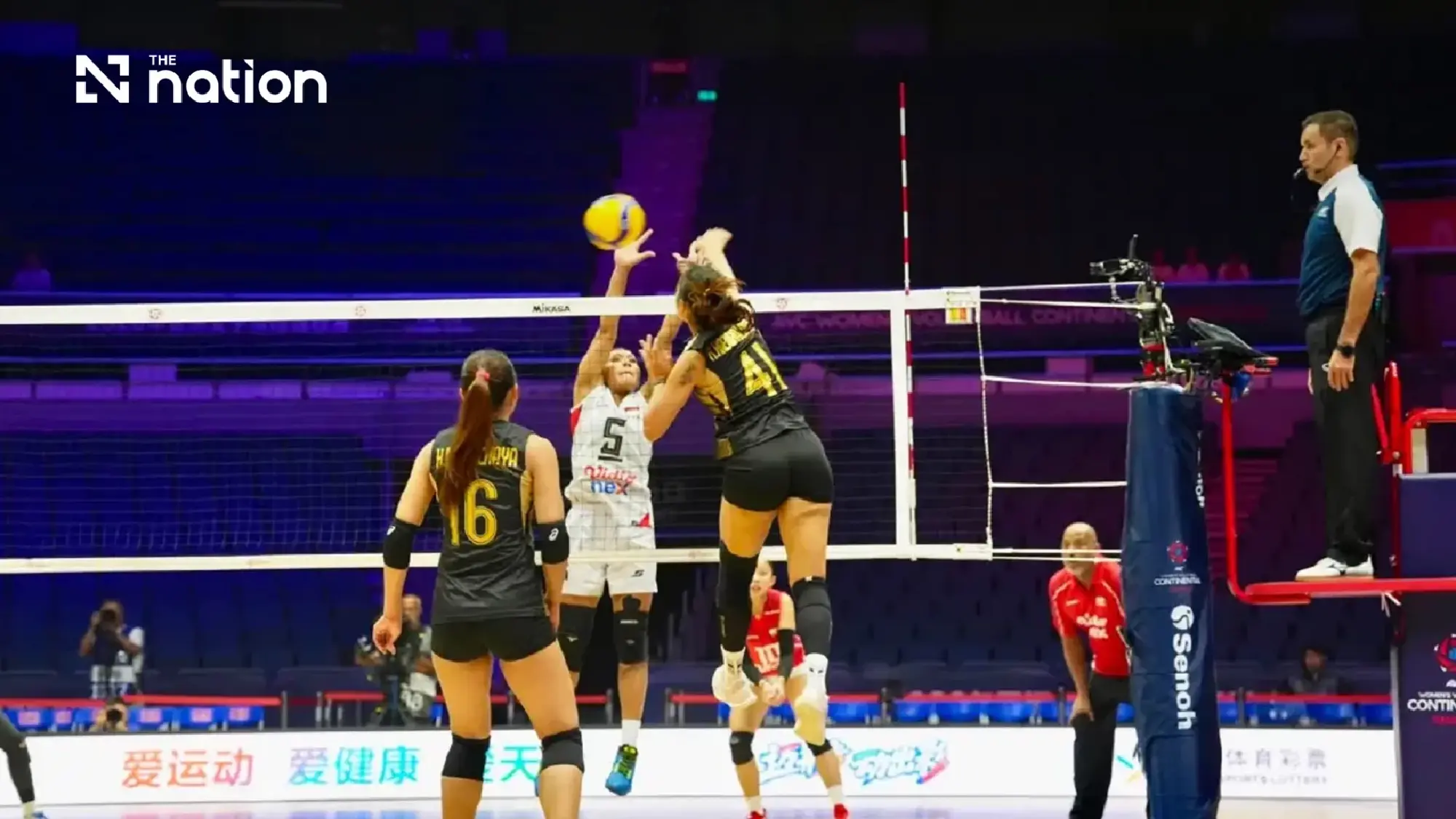 Thailand sweep Indonesia to lead Asian Championship Pool B