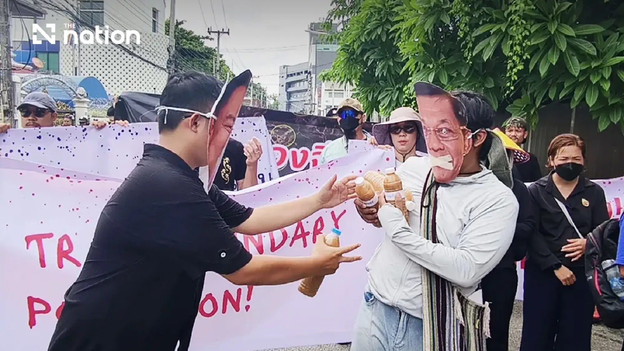 Thai river groups protest, demanding Myanmar halt mines over pollution