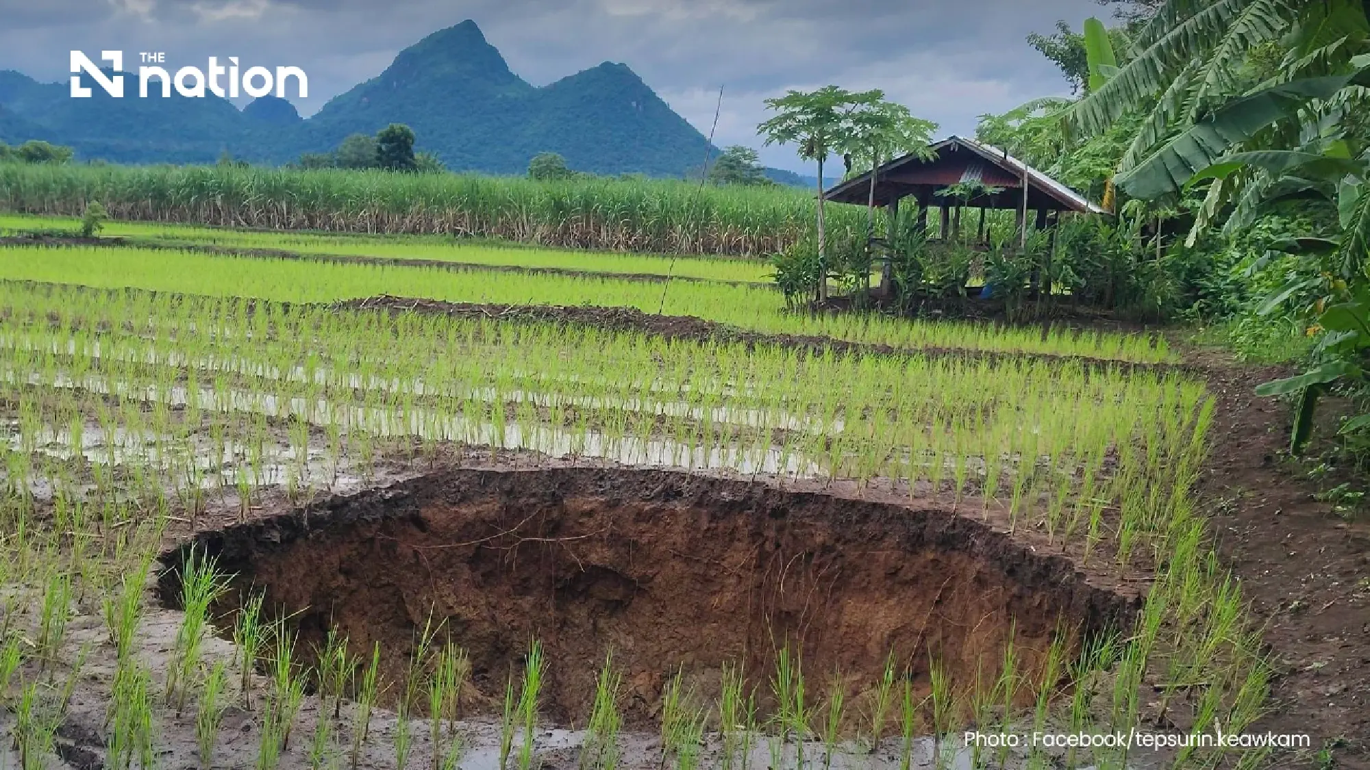 Khon Kaen launches checks after deep hole opens on farmland