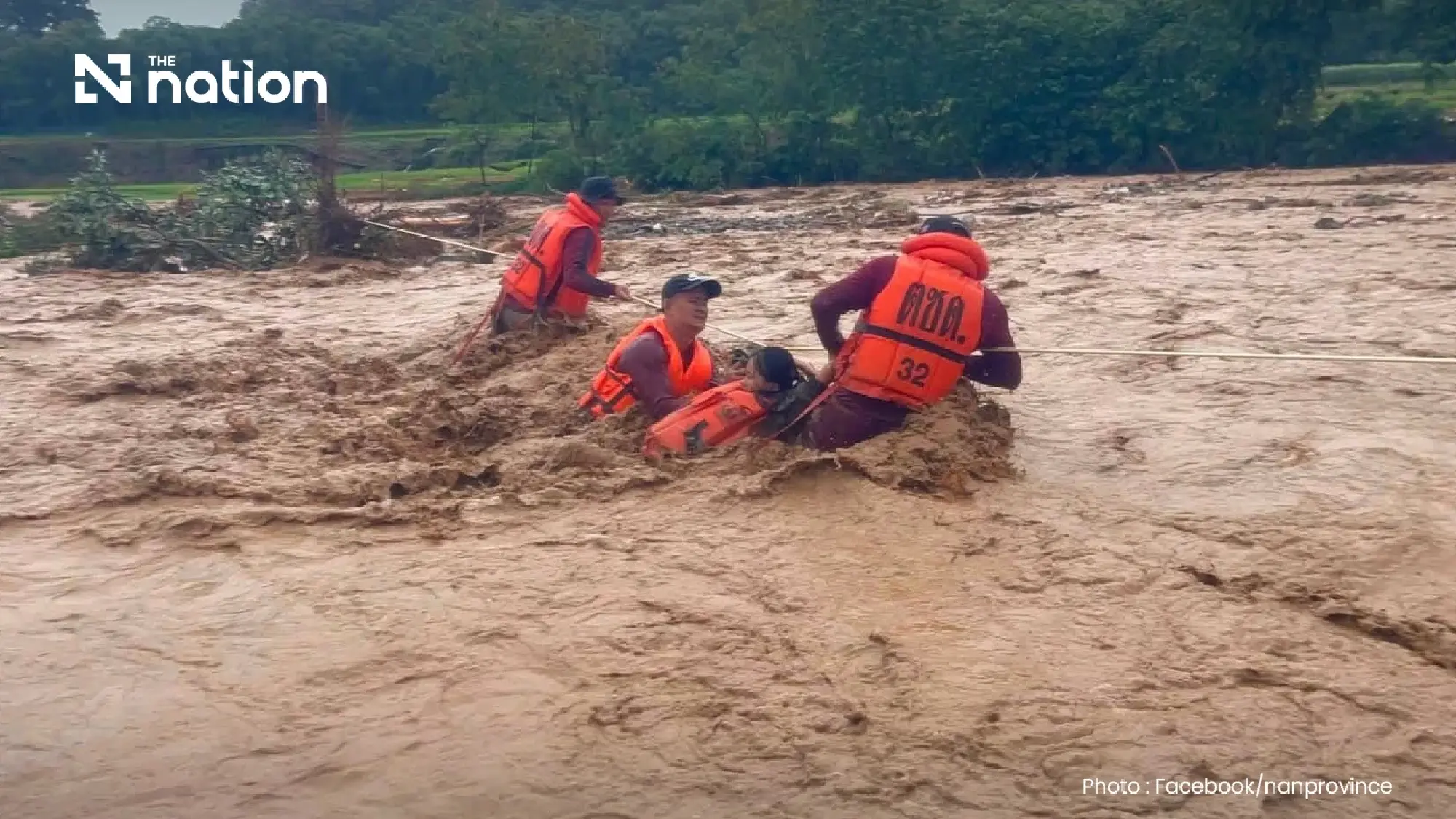 PM Anutin orders aid for flooded Nan as shelter opens in disaster area