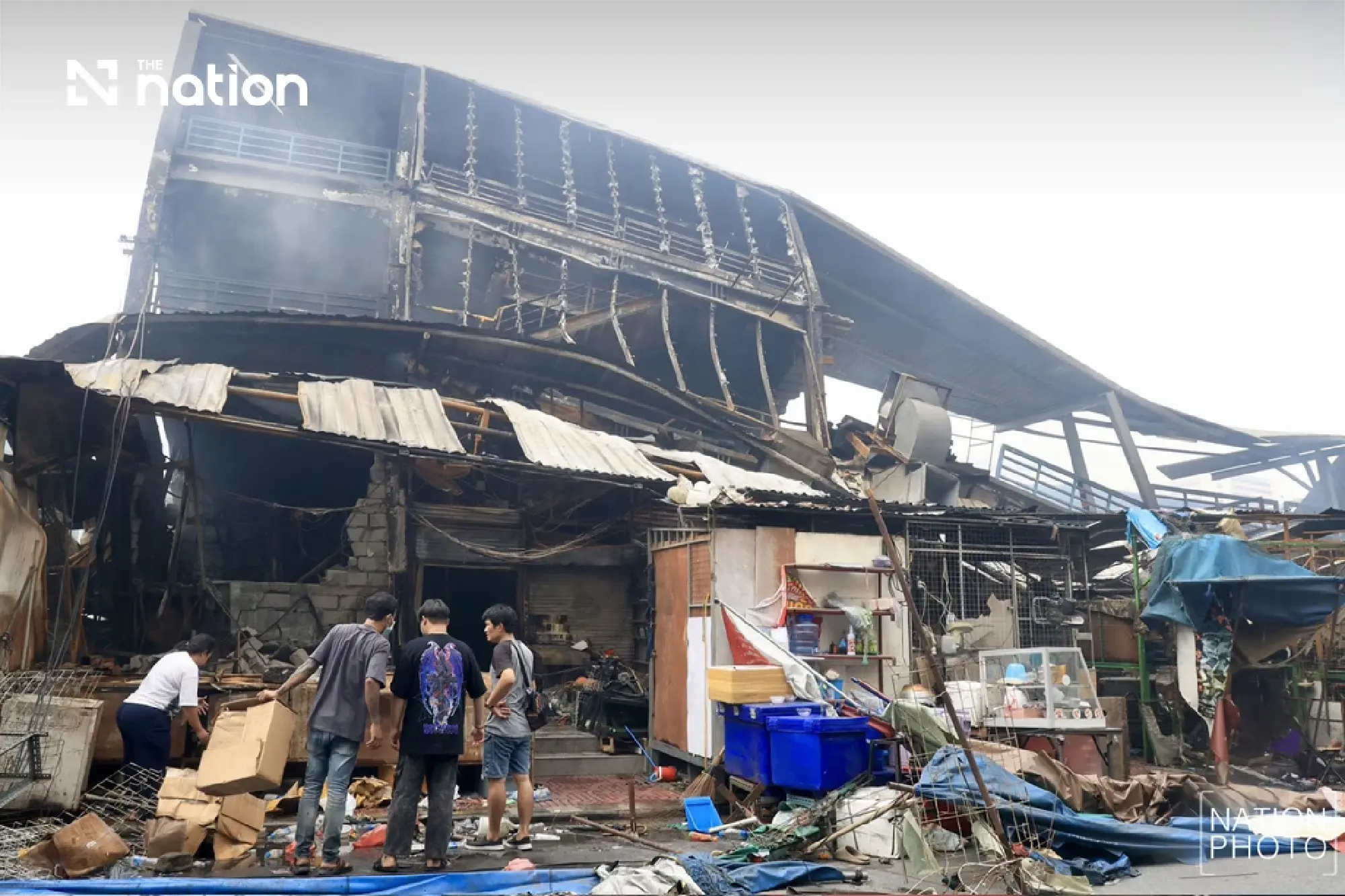 Anutin orders anti-theft patrols and aid for Khlong Thom traders
