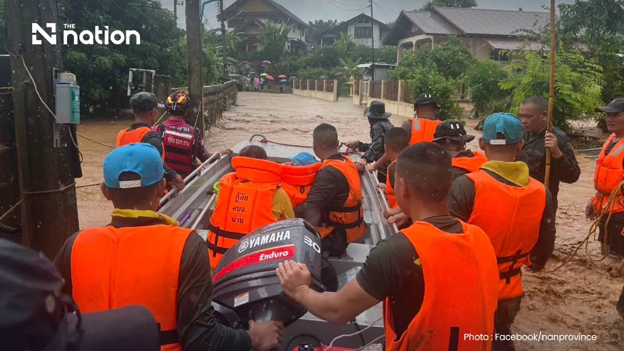 Nan River rise triggers flood alerts across three districts