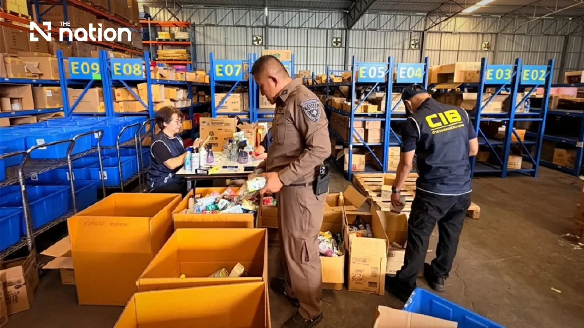 Police seize 83,483 unapproved Japanese products in warehouse raid