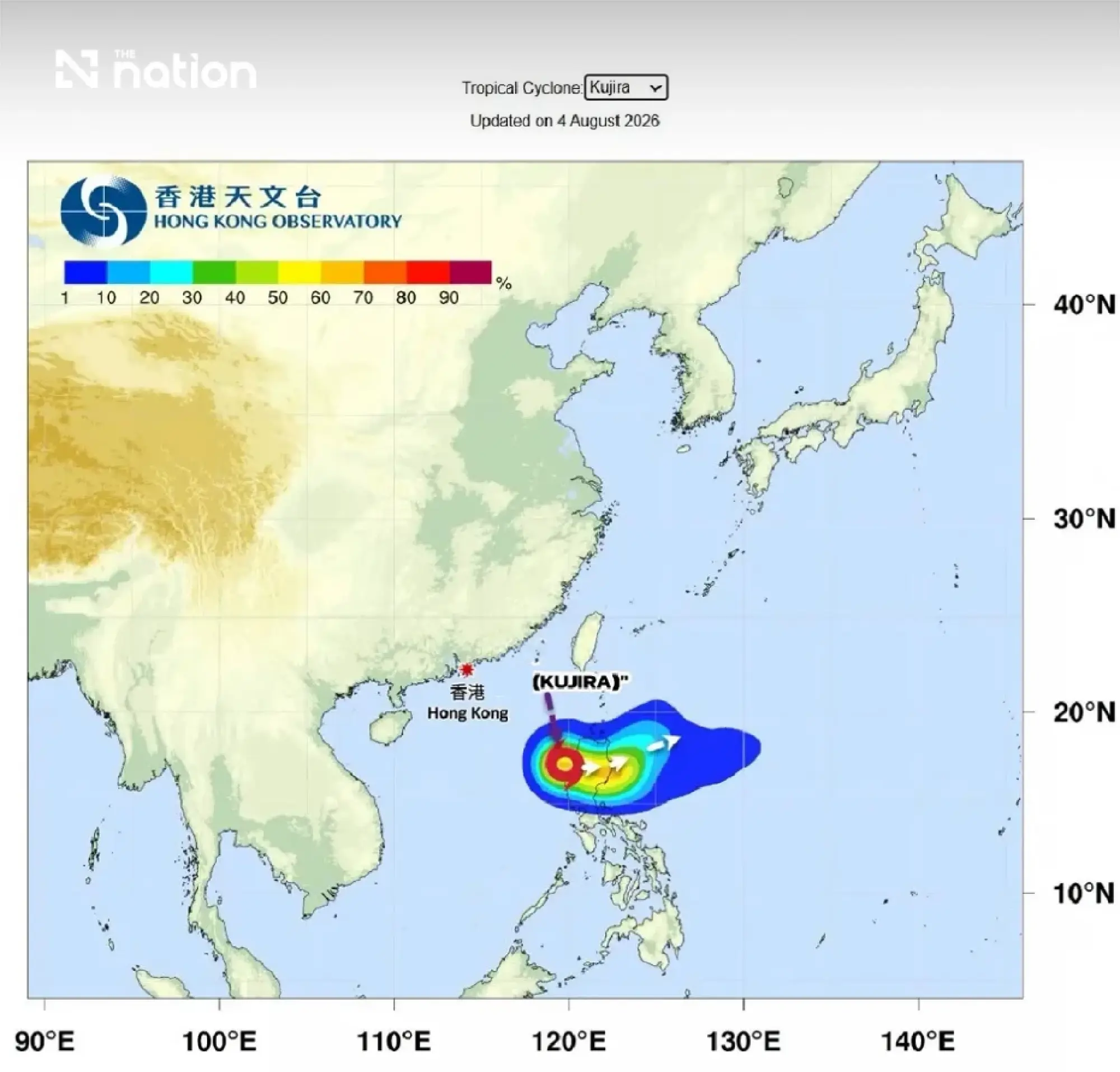 Dolphin and Kujira raise rain risk in Thailand through indirect effects