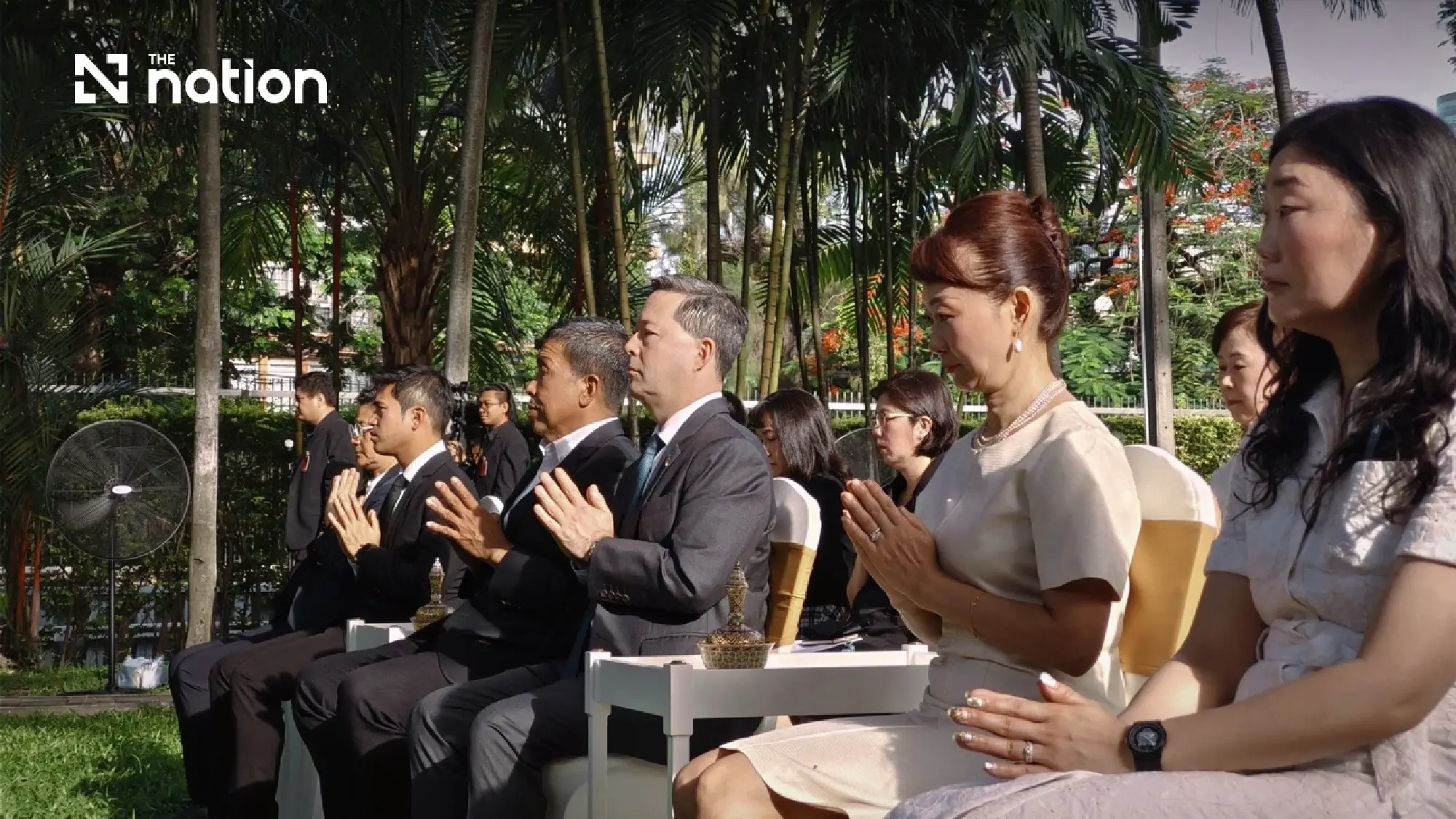 Ambassador Sean O'Neill with Sachiyo Kubo, Spouse of Ambassador O’Neill on the right