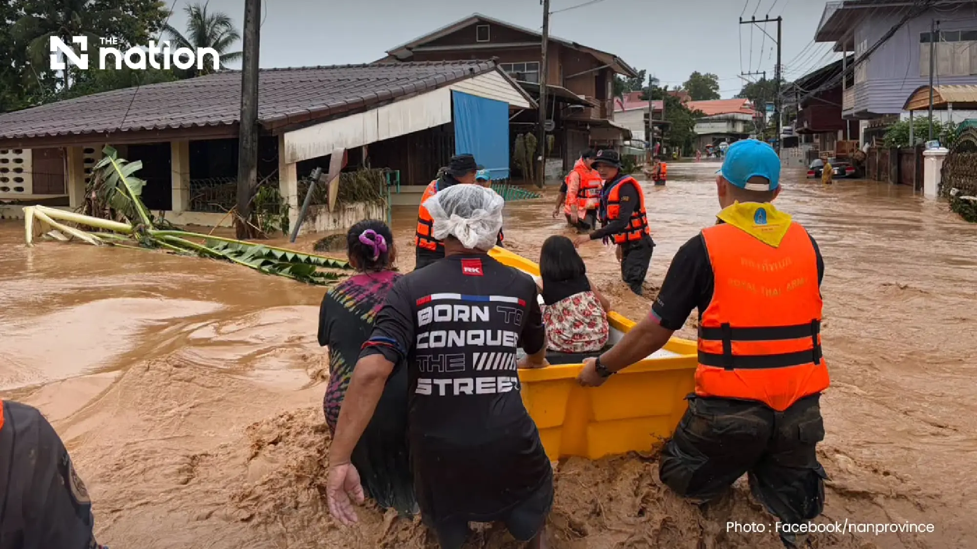 Nan River rise triggers flood alerts across three districts