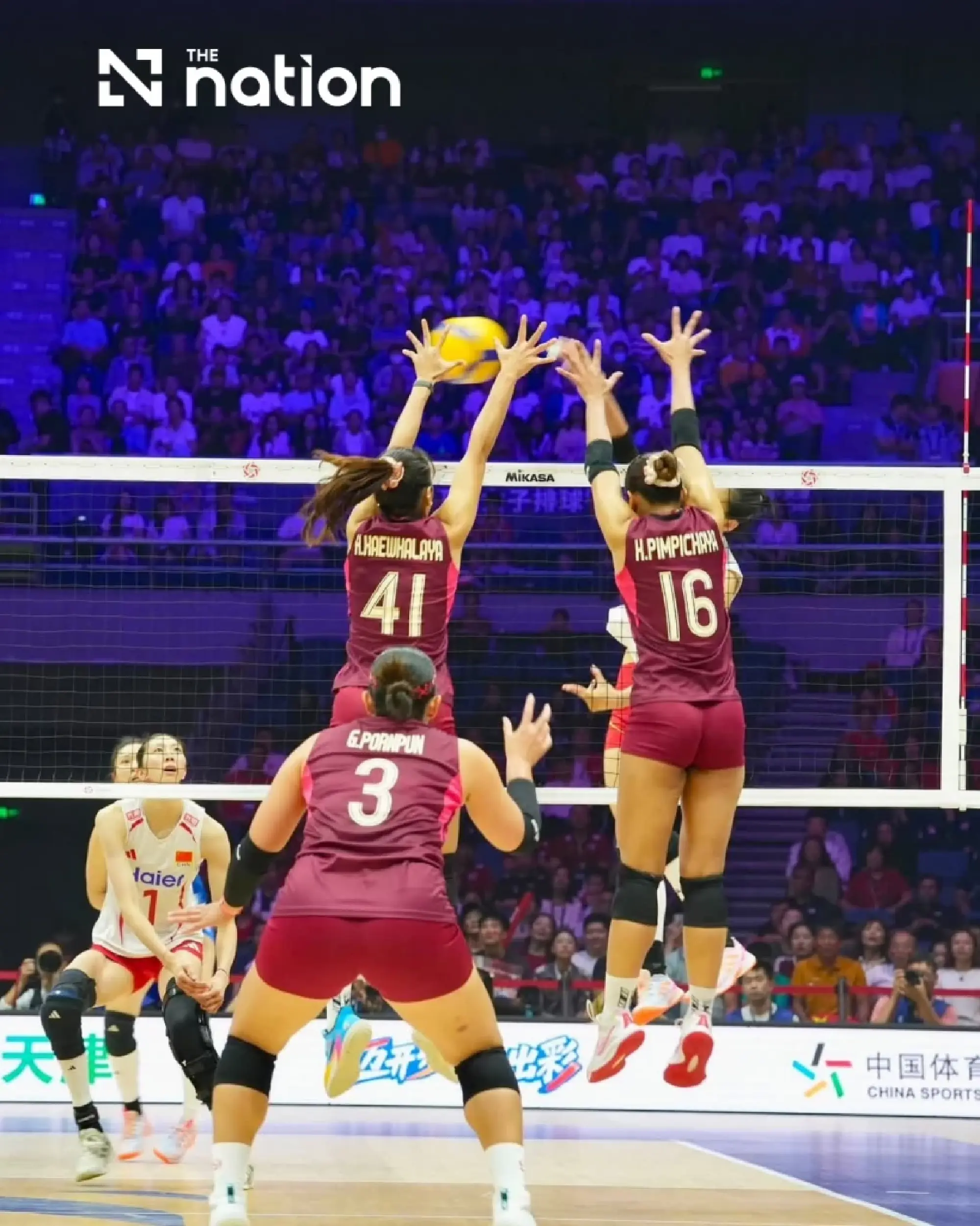 Thailand make Olympic history after five-set win over China