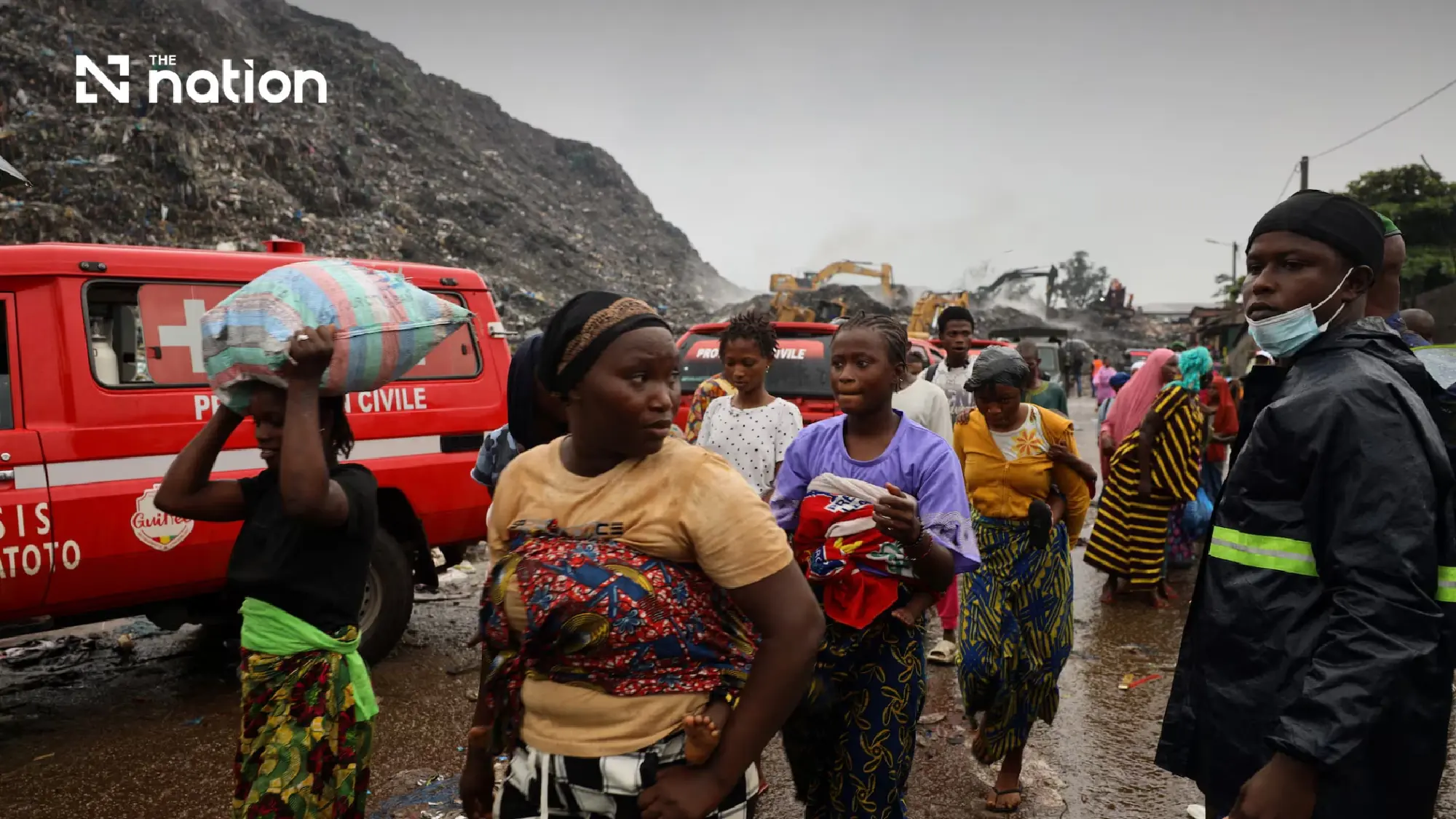 Thirty killed as landfill collapses after heavy rain in Guinea