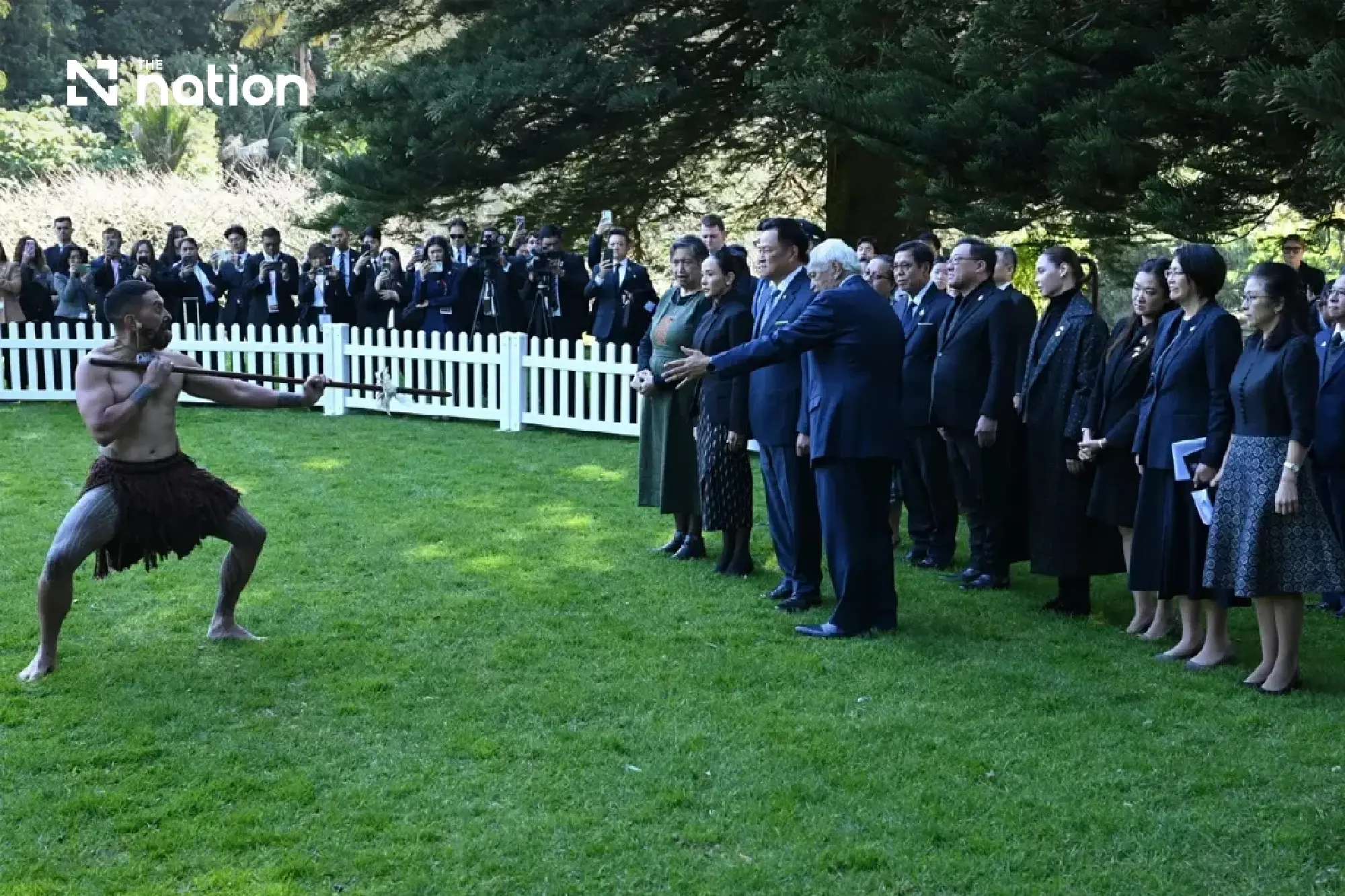 Anutin receives Māori welcome at start of New Zealand visit