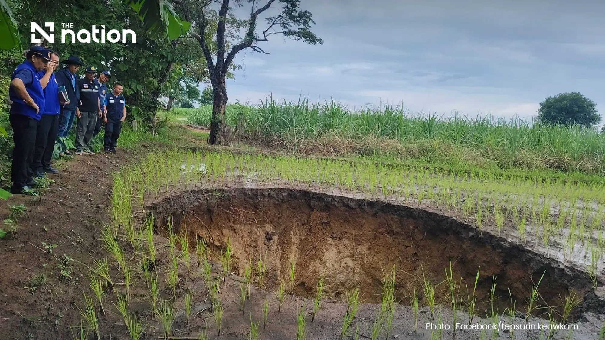 Khon Kaen launches checks after deep hole opens on farmland