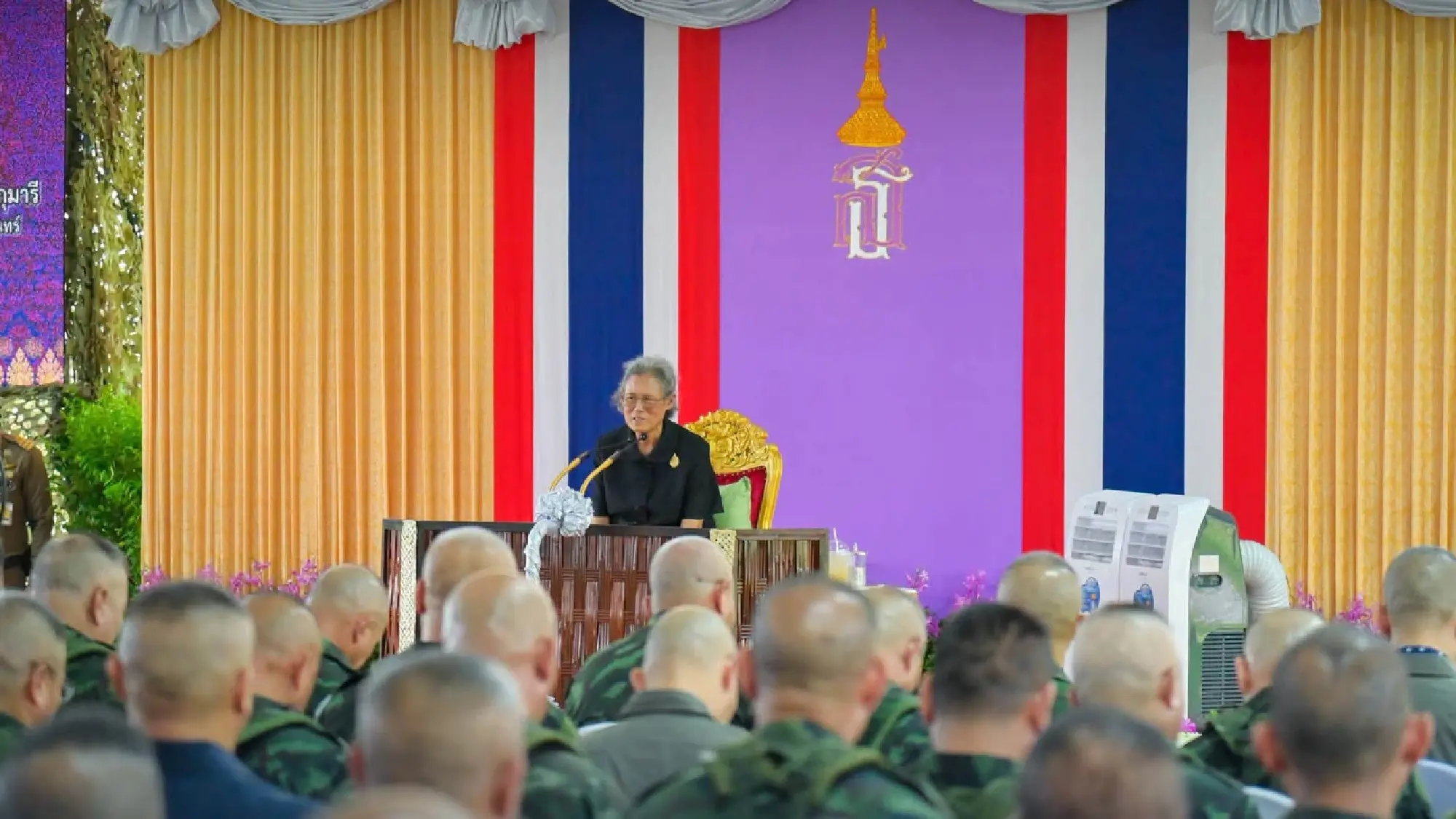 HRH Princess Maha Chakri Sirindhorn visits Surin troops and families of fallen soldiers and wounded personnel