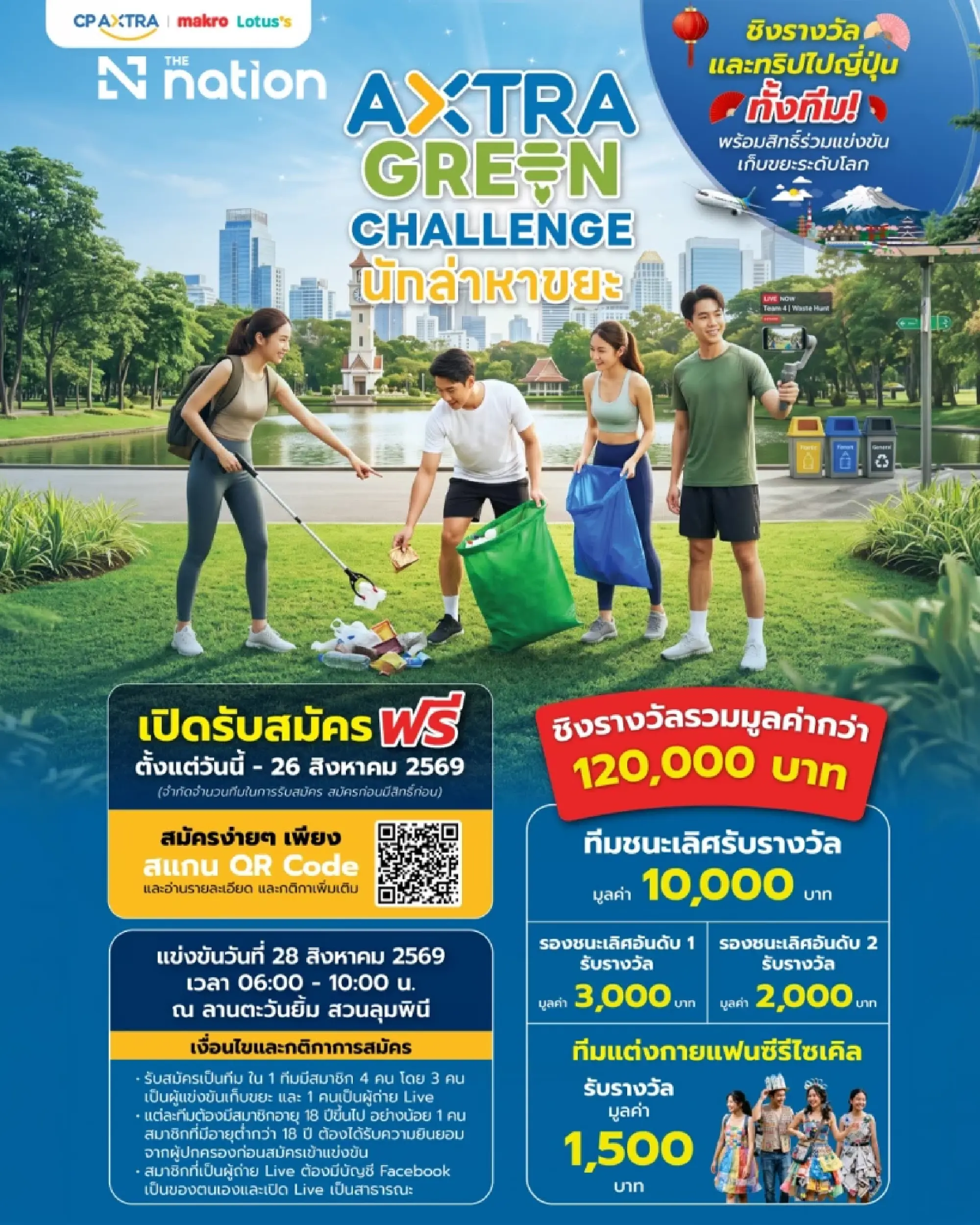 Final Call! CP AXTRA Invites Bangkok Residents to Join “AXTRA GREEN CHALLENGE นักล่าหาขยะ”
