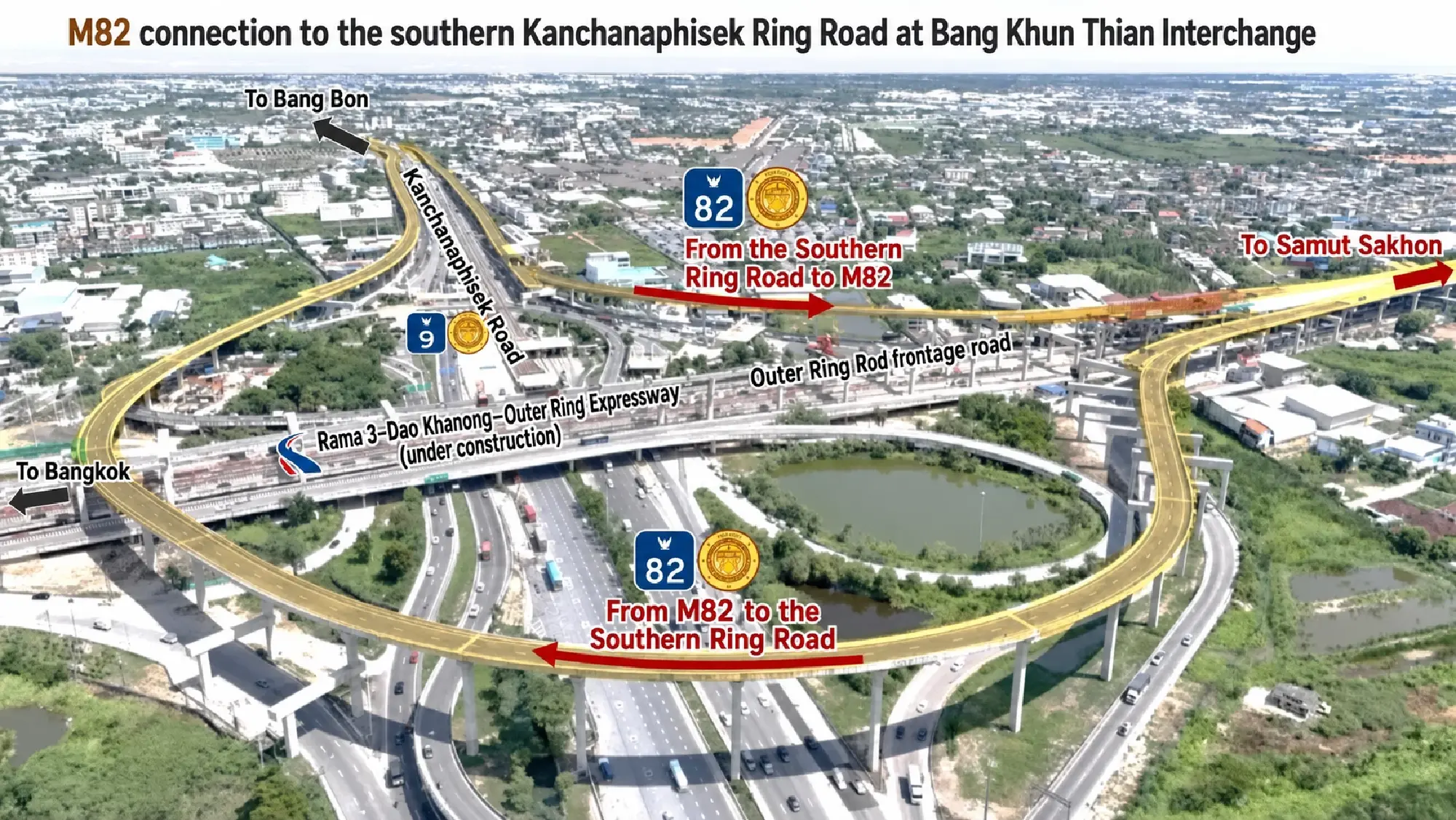 M82 opens toll-free to Ban Phaeo around the clock from Aug 28