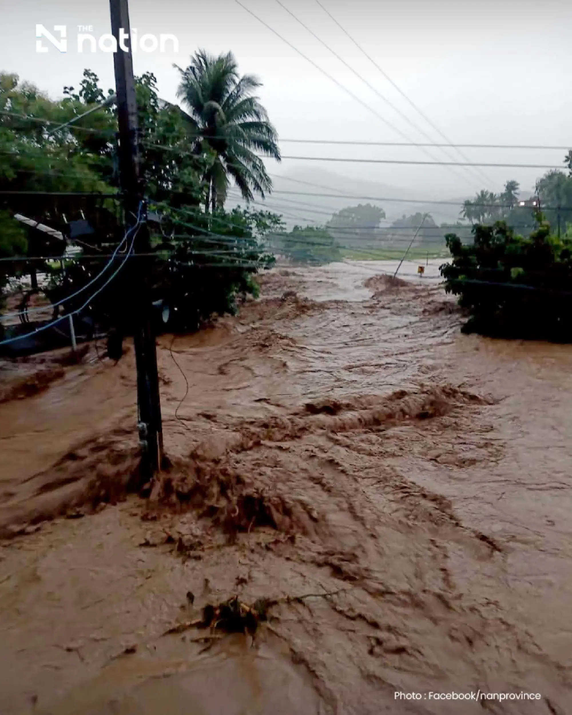 PM Anutin orders aid for flooded Nan as shelter opens in disaster area