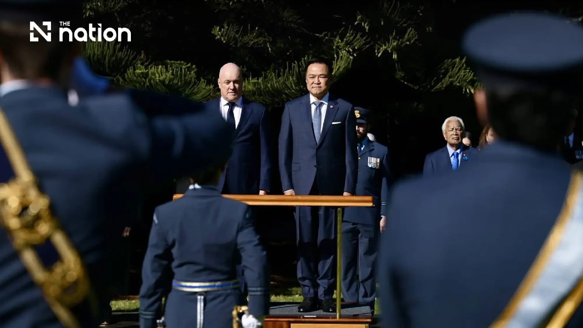 Anutin receives Māori welcome at start of New Zealand visit