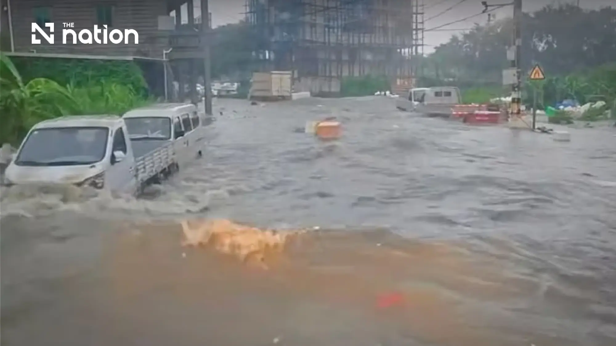 Tens of thousands evacuated in China as Storm Narra moves inland