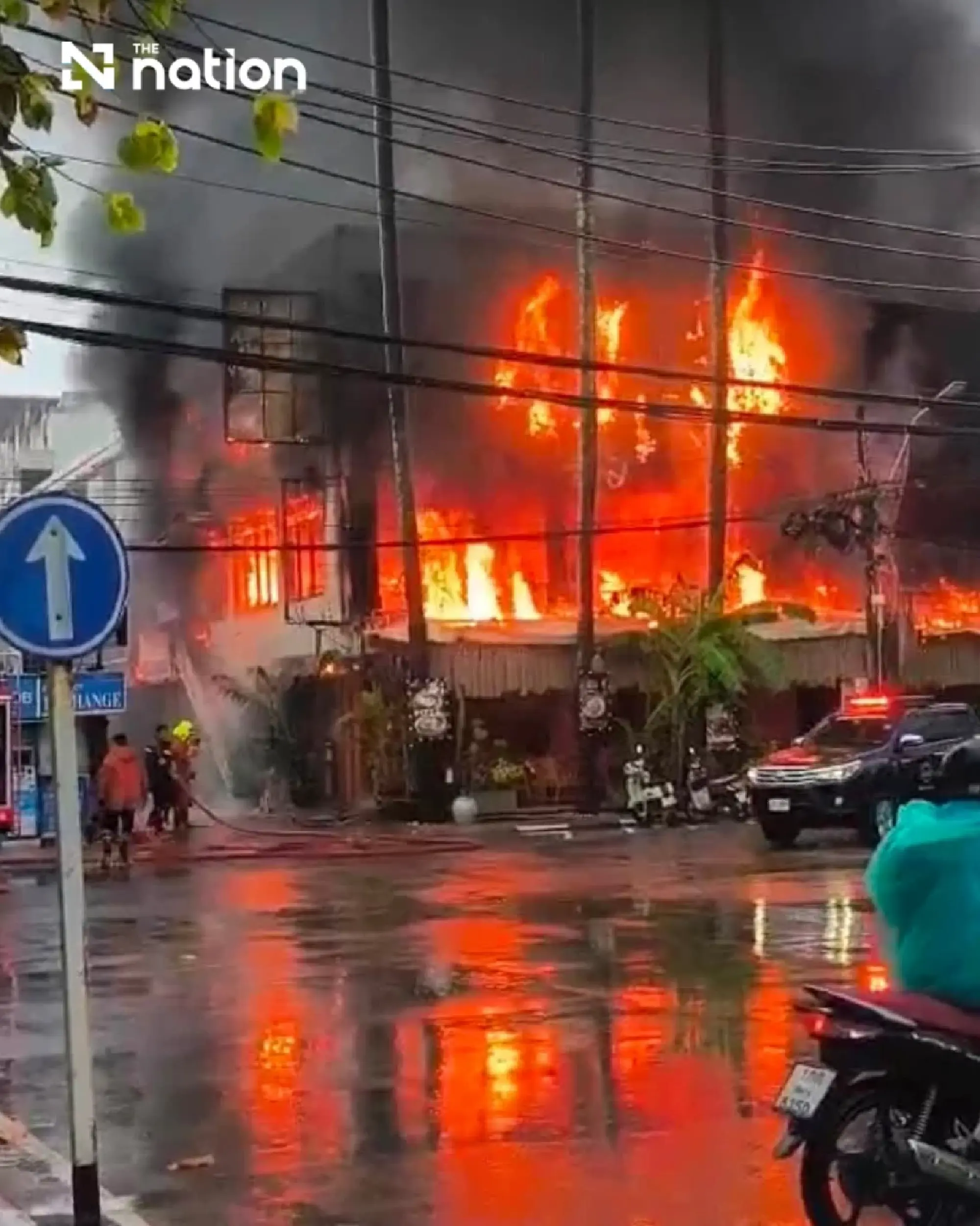Fire at Phuket restaurant building brought under control, no injuries reported