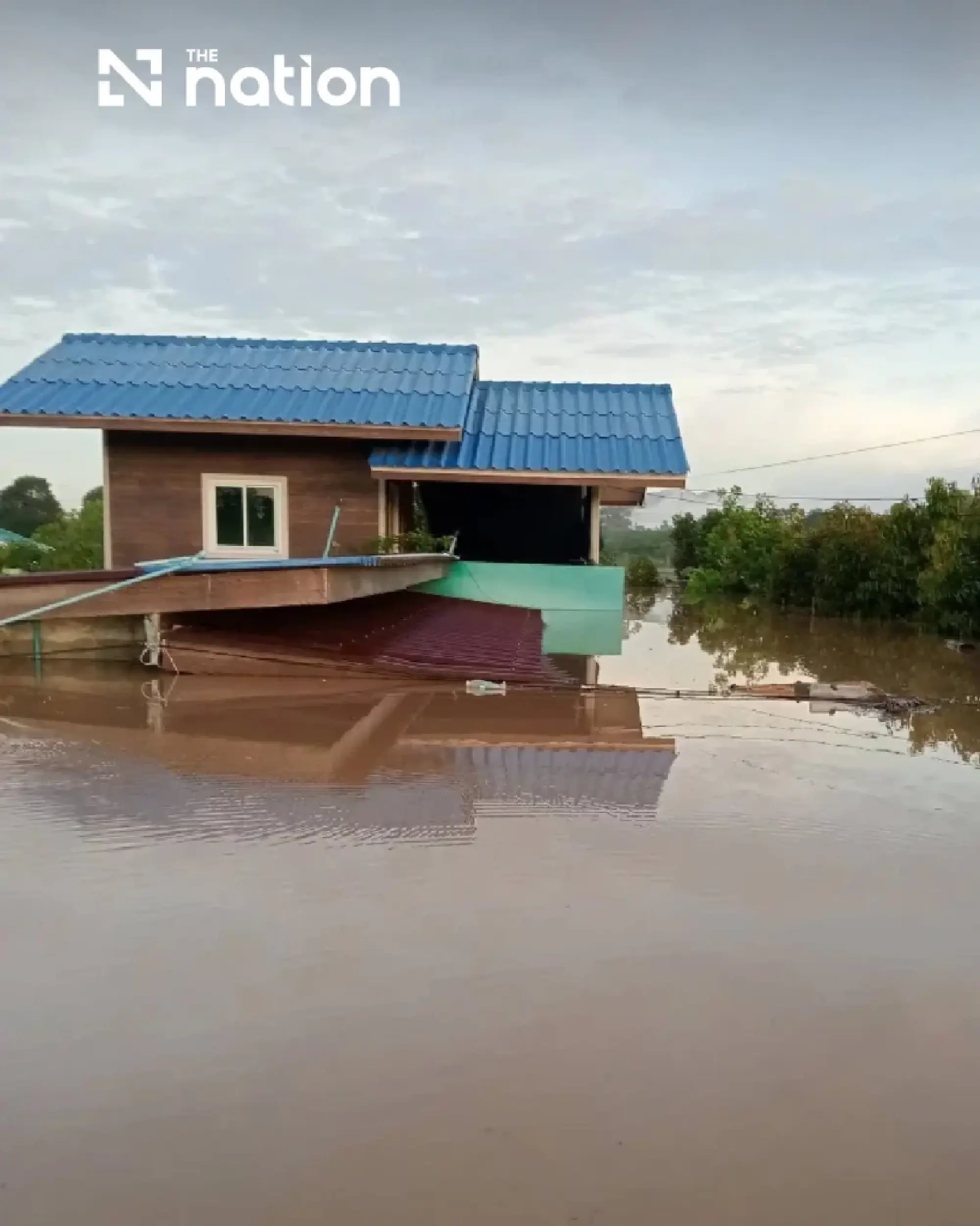 Kanchanaburi floods worsen as homes remain submerged by rising water