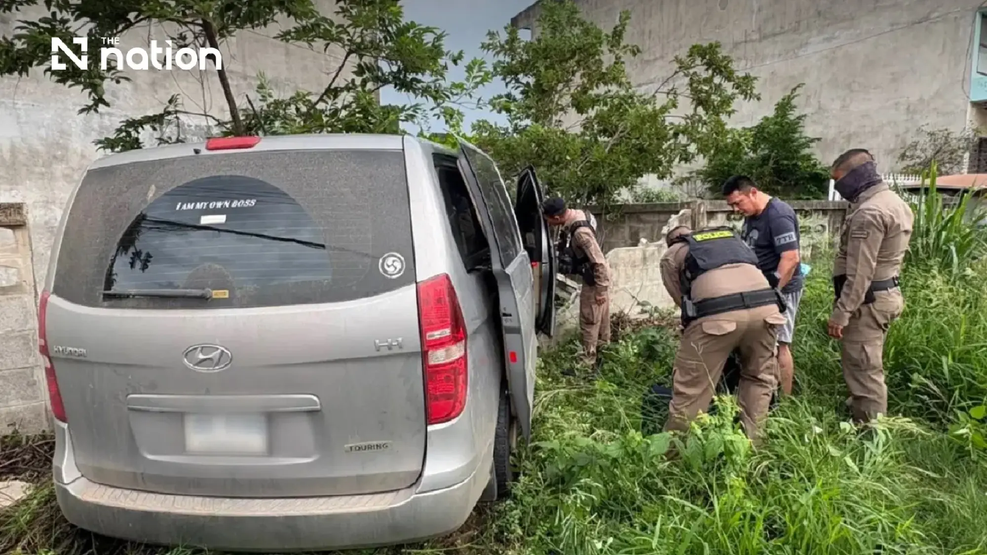Police seize 464kg of crystal meth after van crashes into fence