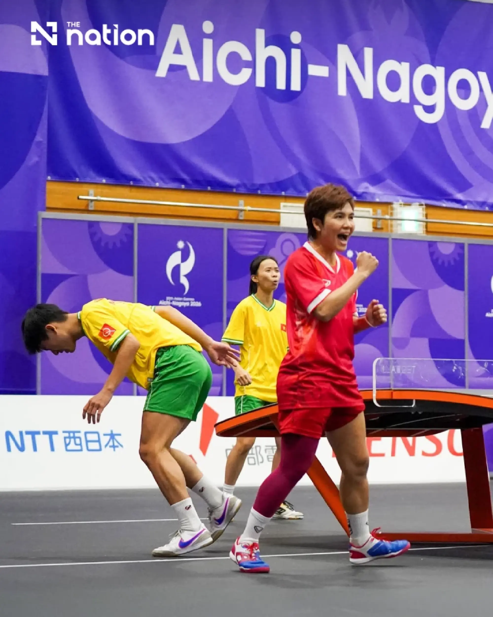 Thailand reach three Asian Games teqball finals after semi-final sweep