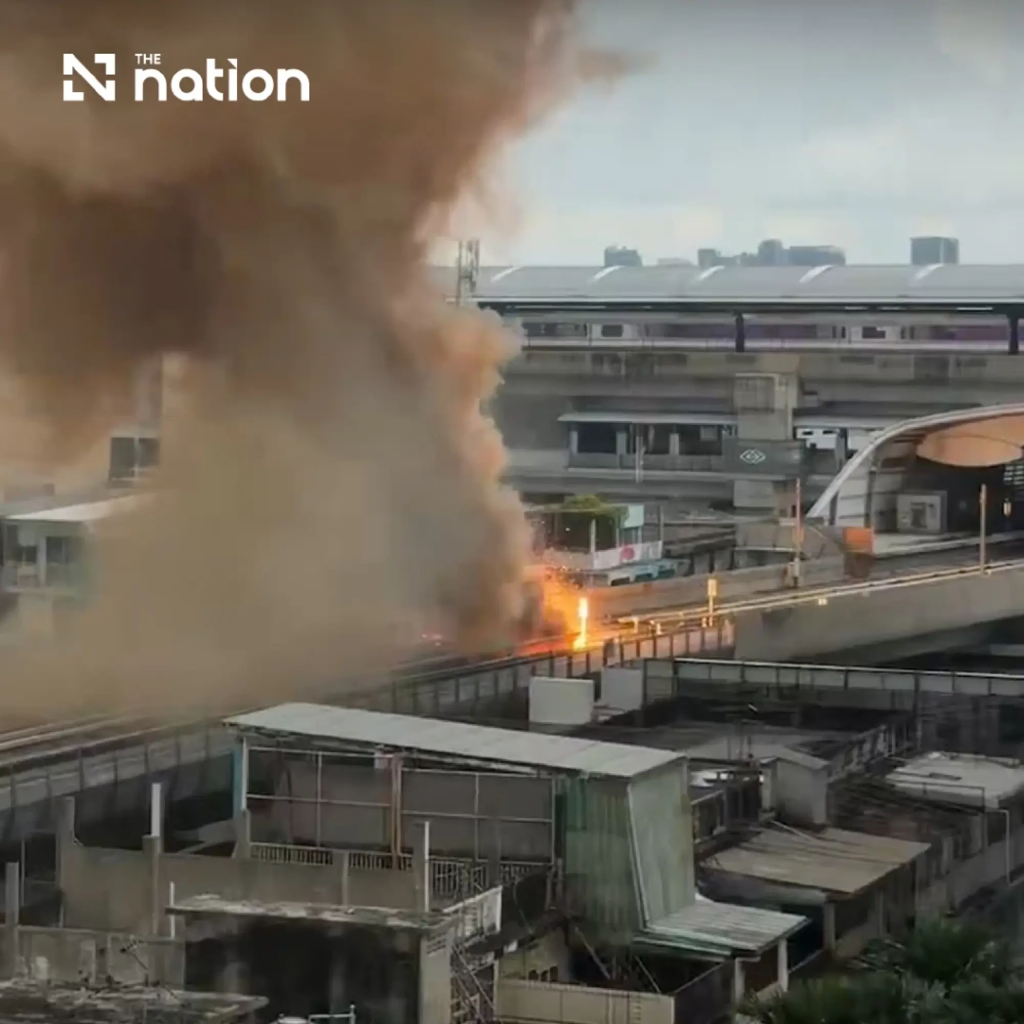 Bangkok MRT services halted after track fire on September 20