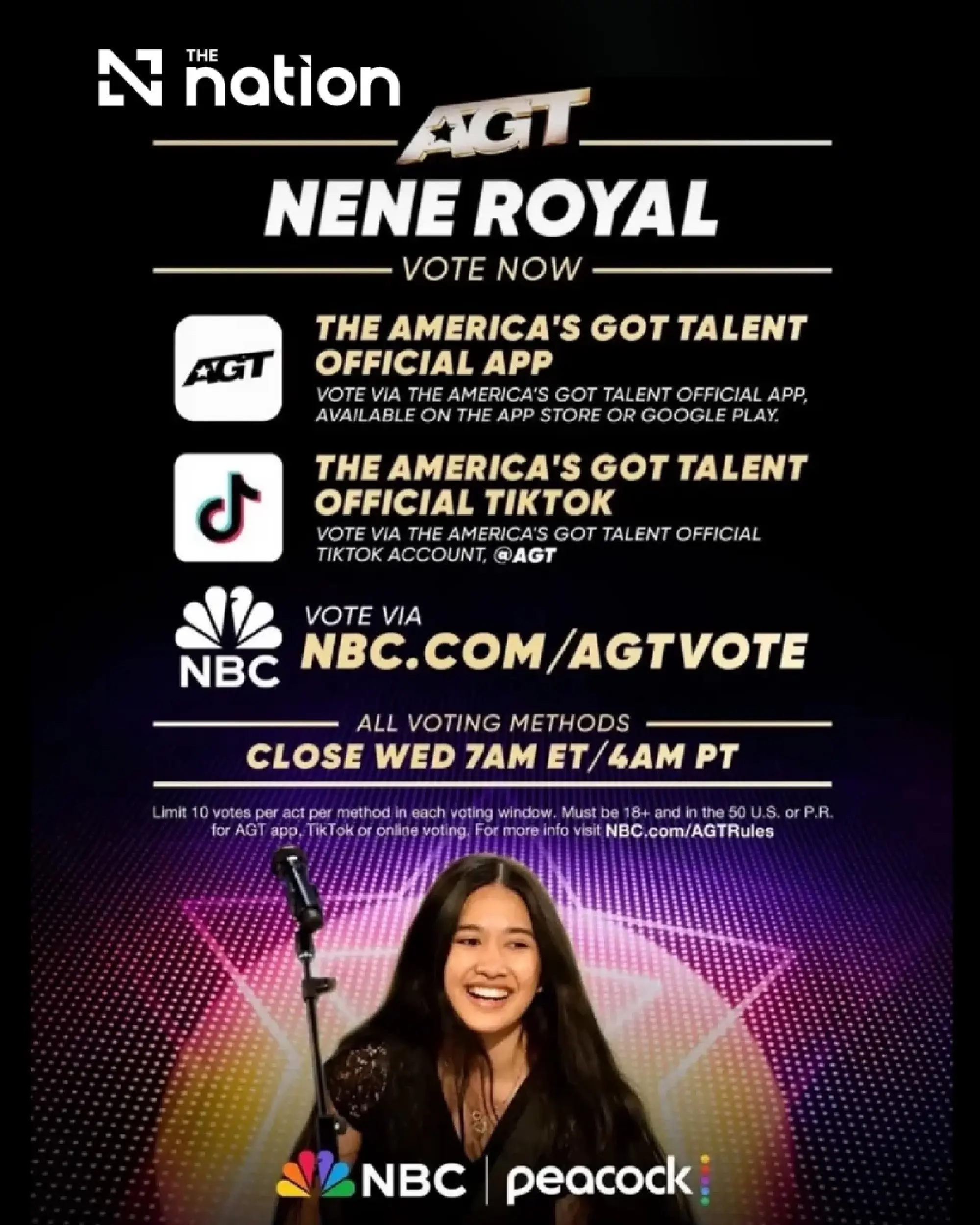 Nene Royal awaits AGT’s US$1m finale result on September 24