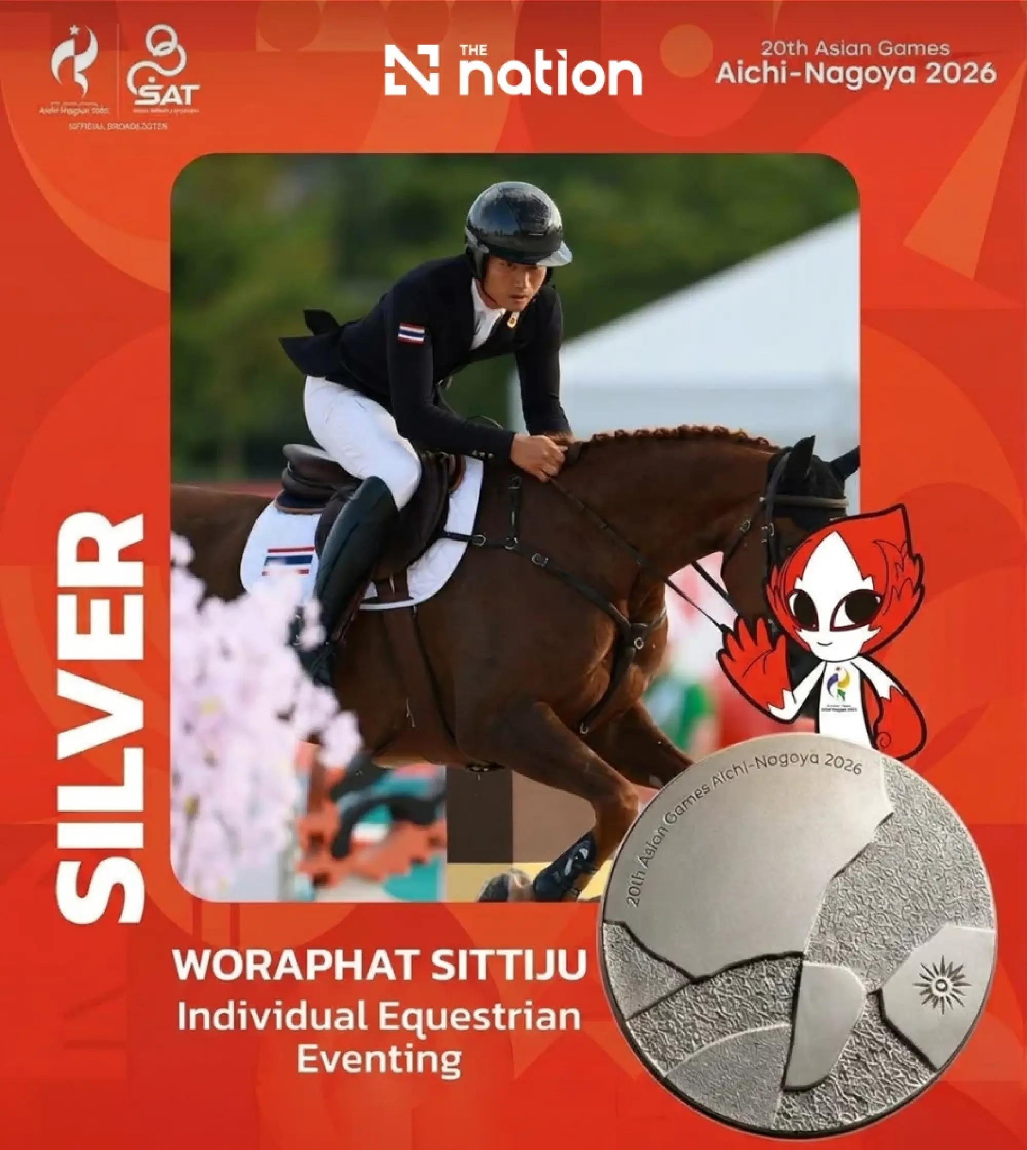 Thailand win 2026 Asian Games team eventing gold after 28 years