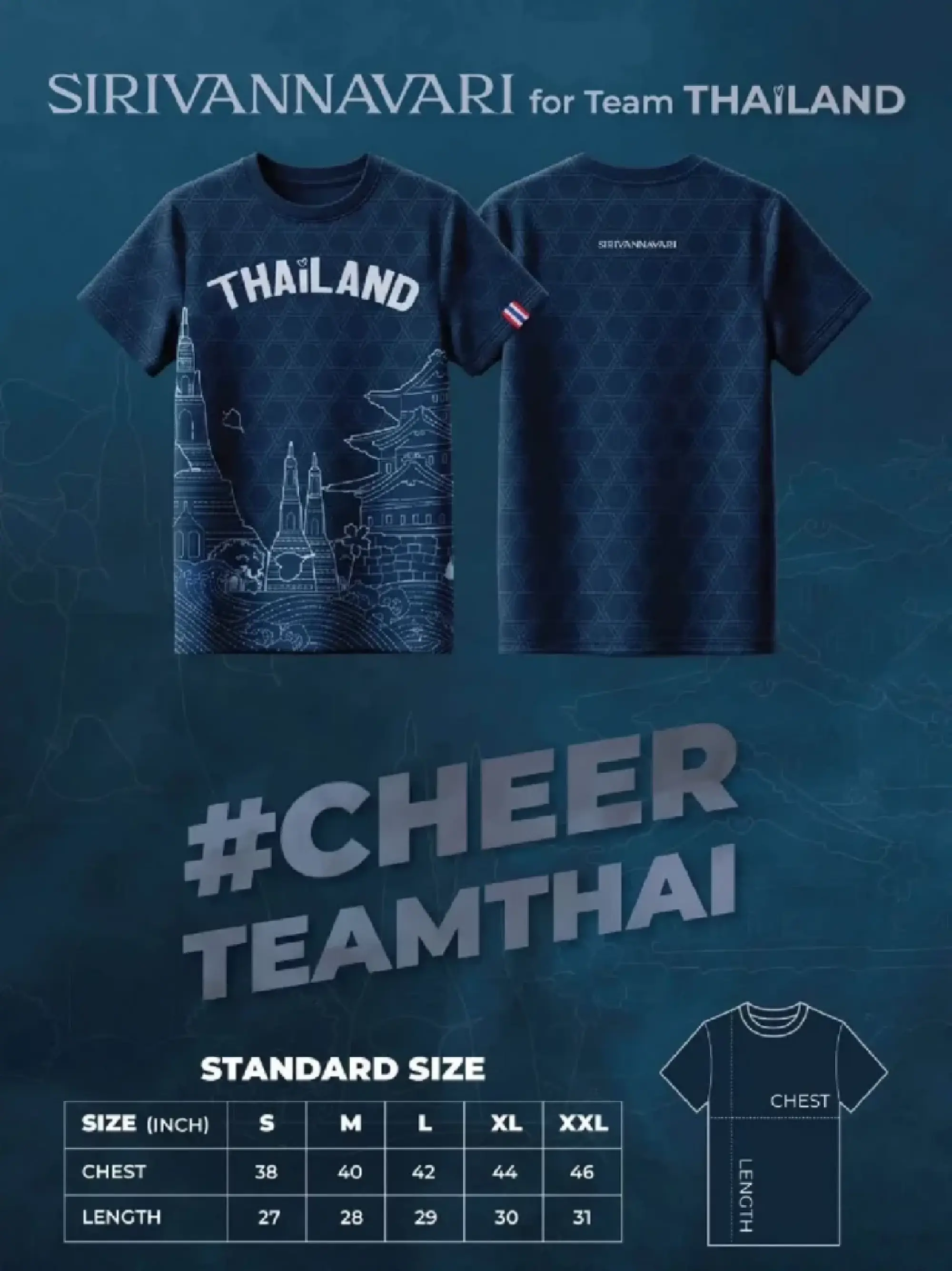 SIRIVANNAVARI launches #CheerTeamThai line on sale from September 11