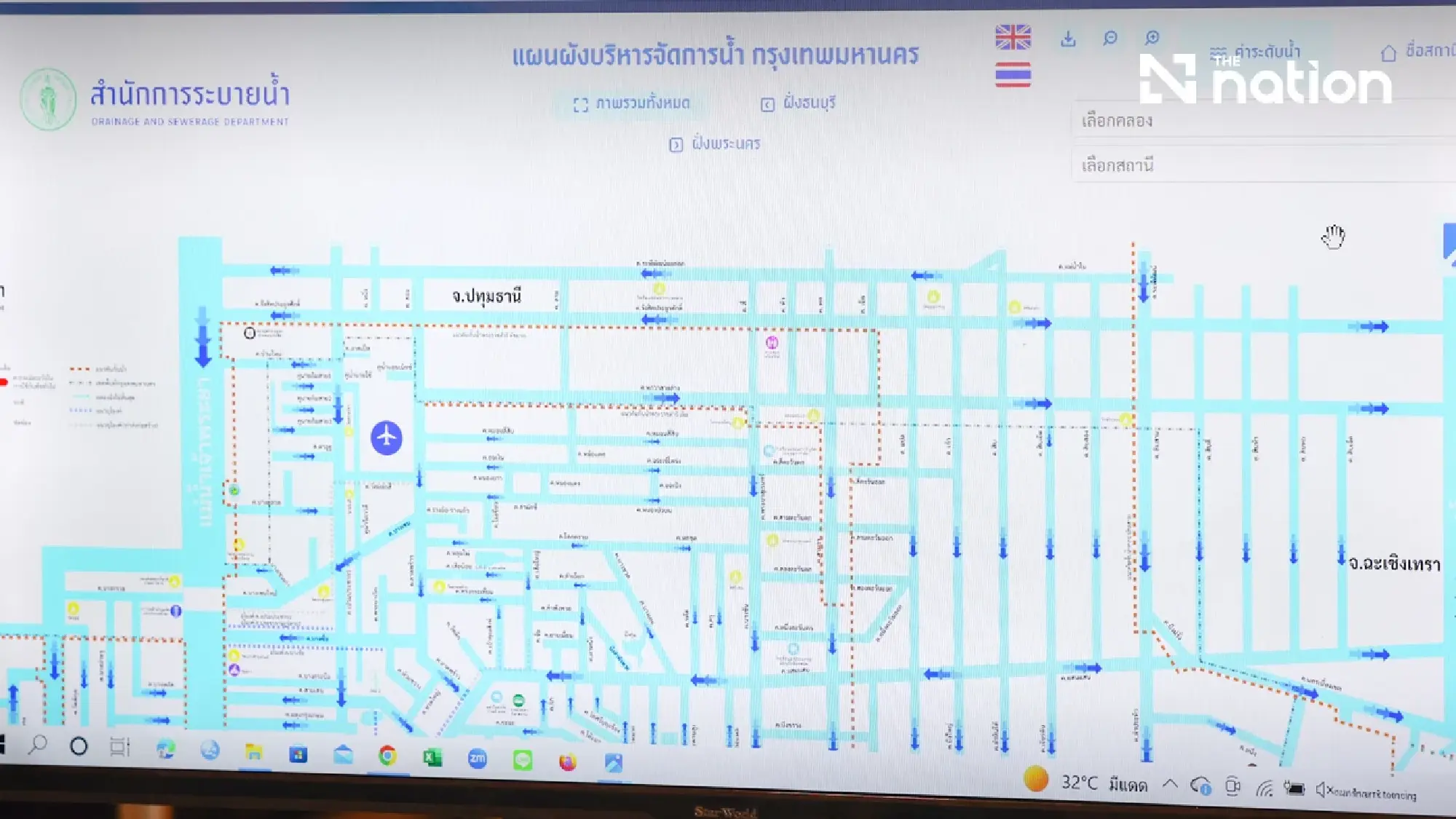 Chadchart warns eastern Bangkok of flood risk until Sept 27