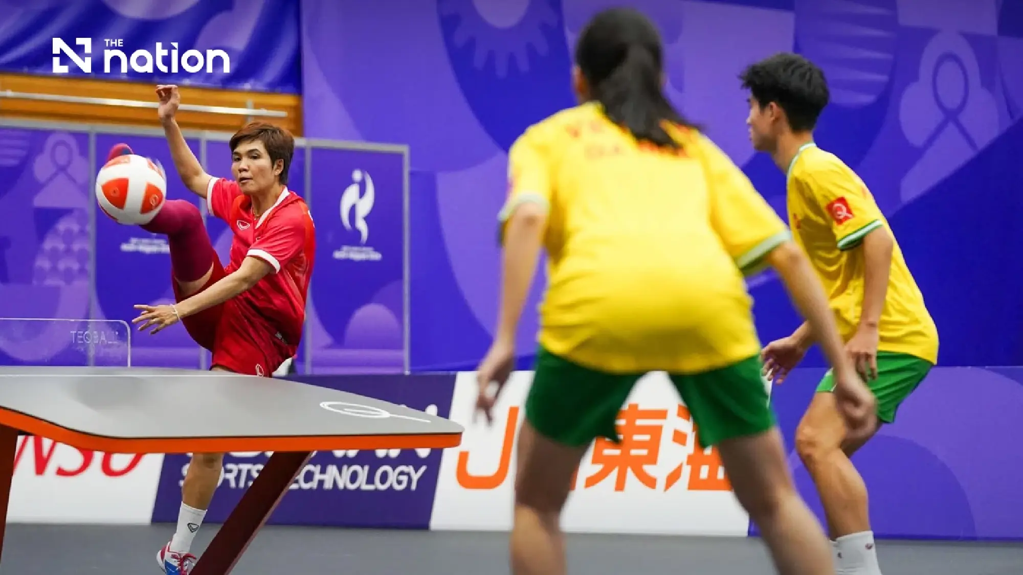 Thailand reach three Asian Games teqball finals after semi-final sweep