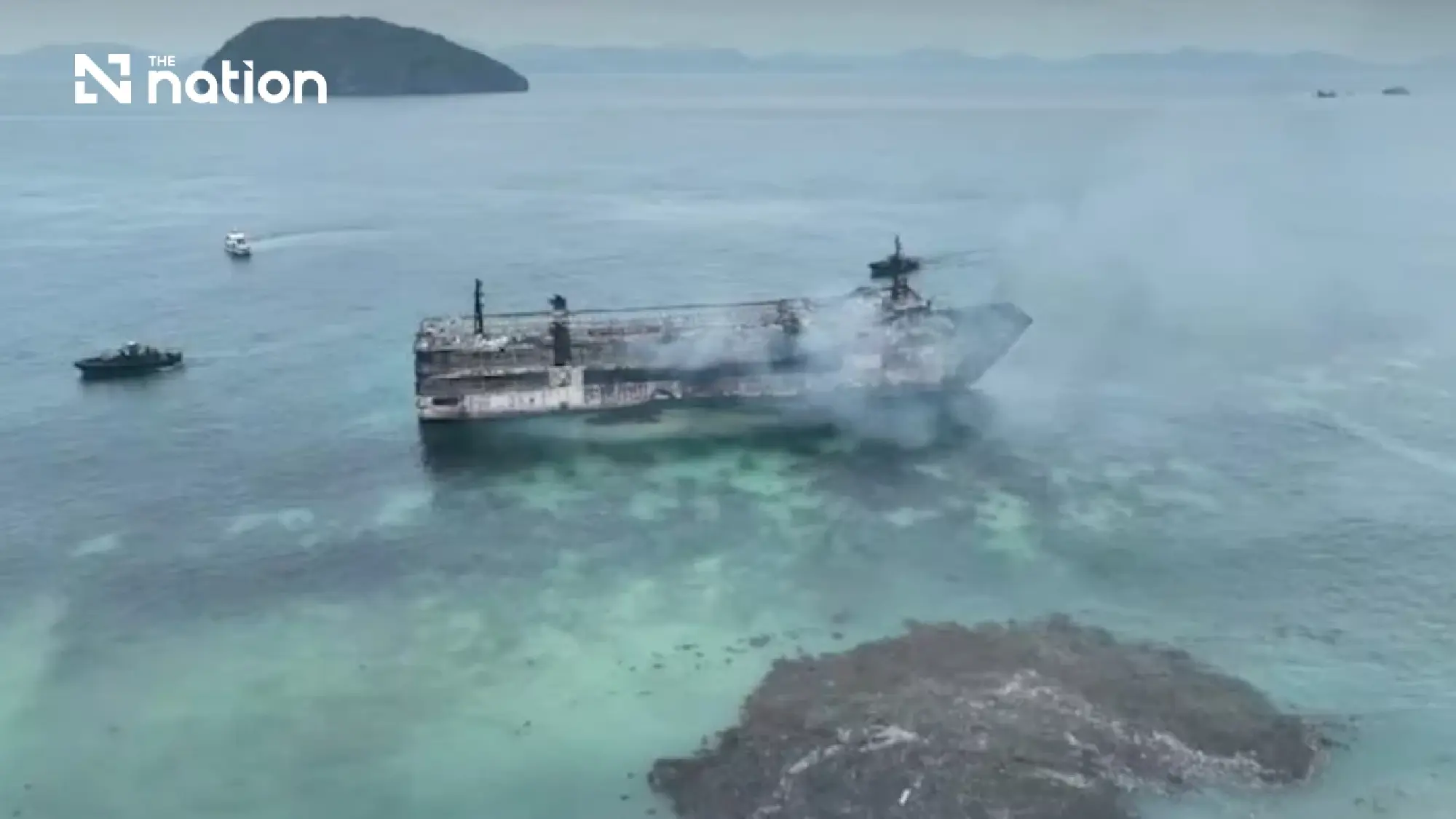 At least five dead after passenger ferry catches fire near Coron