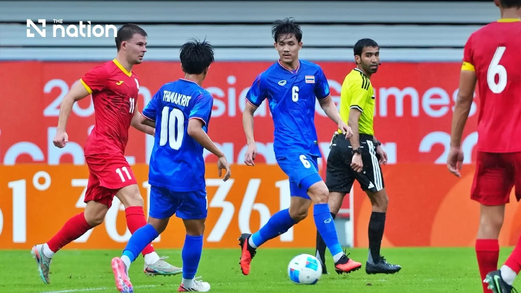 Thailand rally past Kyrgyzstan 3-2 at Asian Games on Sept 16