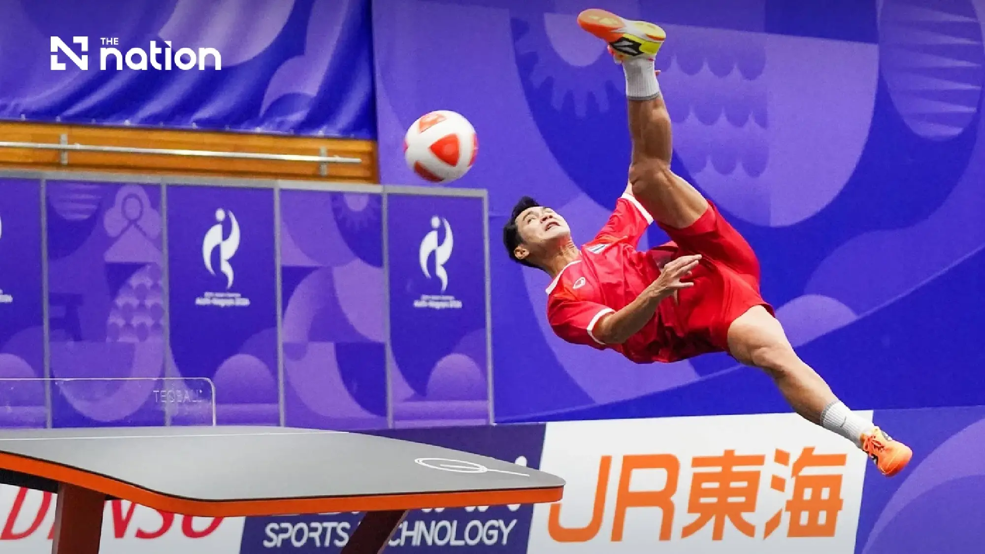 Thailand reach three Asian Games teqball finals after semi-final sweep