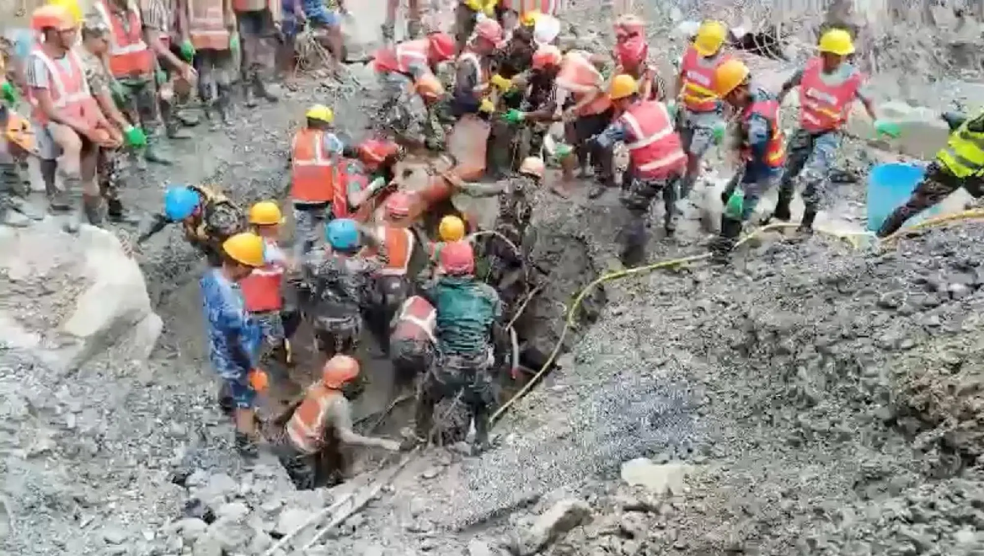 Nepal foreman rescued after nine days in flooded tunnel says he stayed behind to help colleagues escape