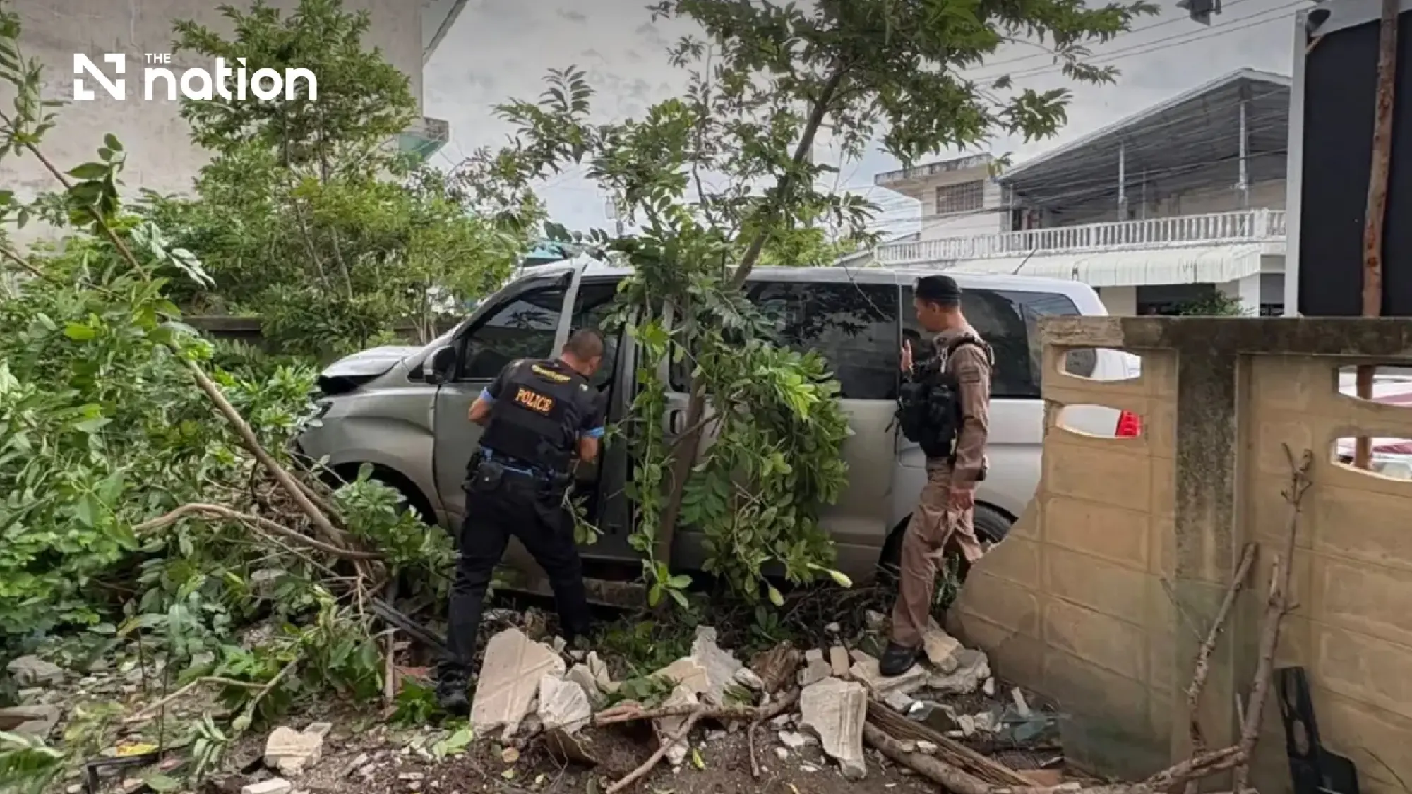 Police seize 464kg of crystal meth after van crashes into fence