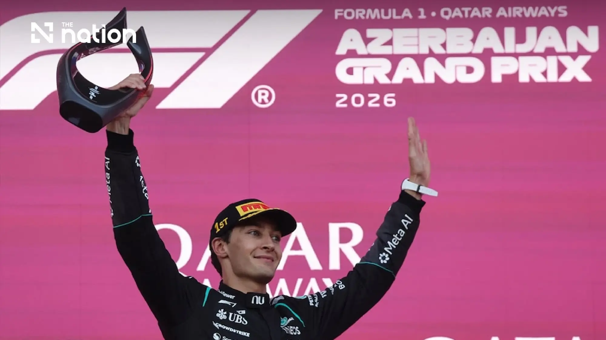 Russell wins Azerbaijan GP by 0.196 seconds on Sept 26