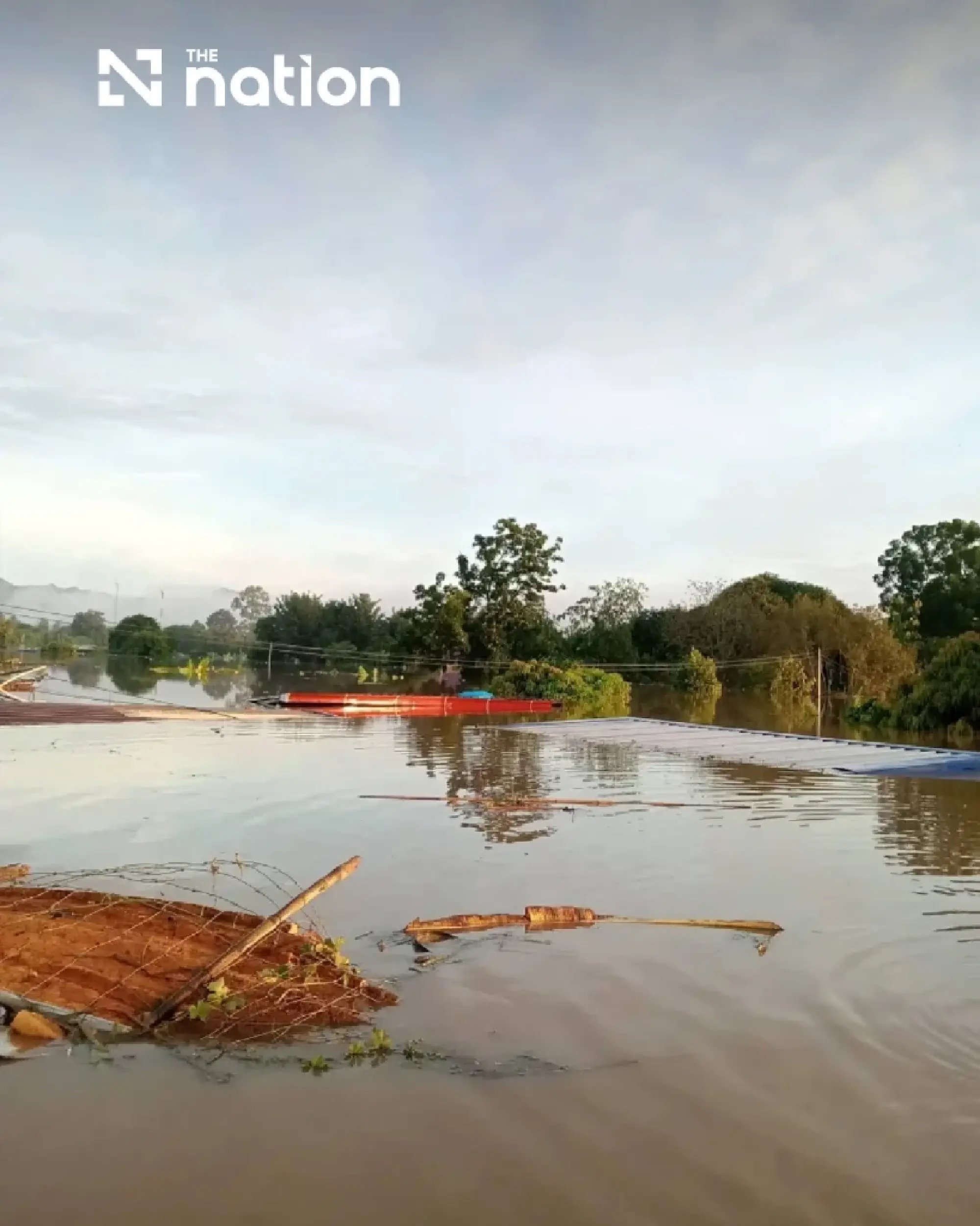 Kanchanaburi floods worsen as homes remain submerged by rising water