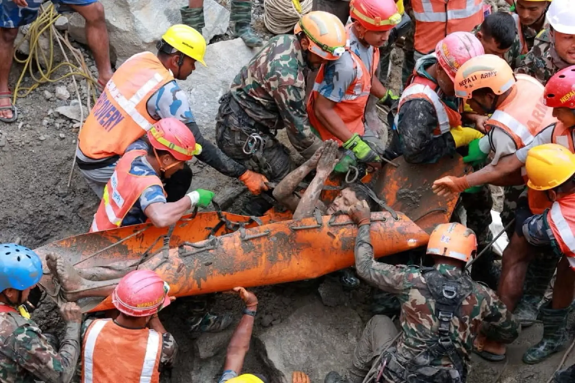 Nepal foreman rescued after nine days in flooded tunnel says he stayed behind to help colleagues escape