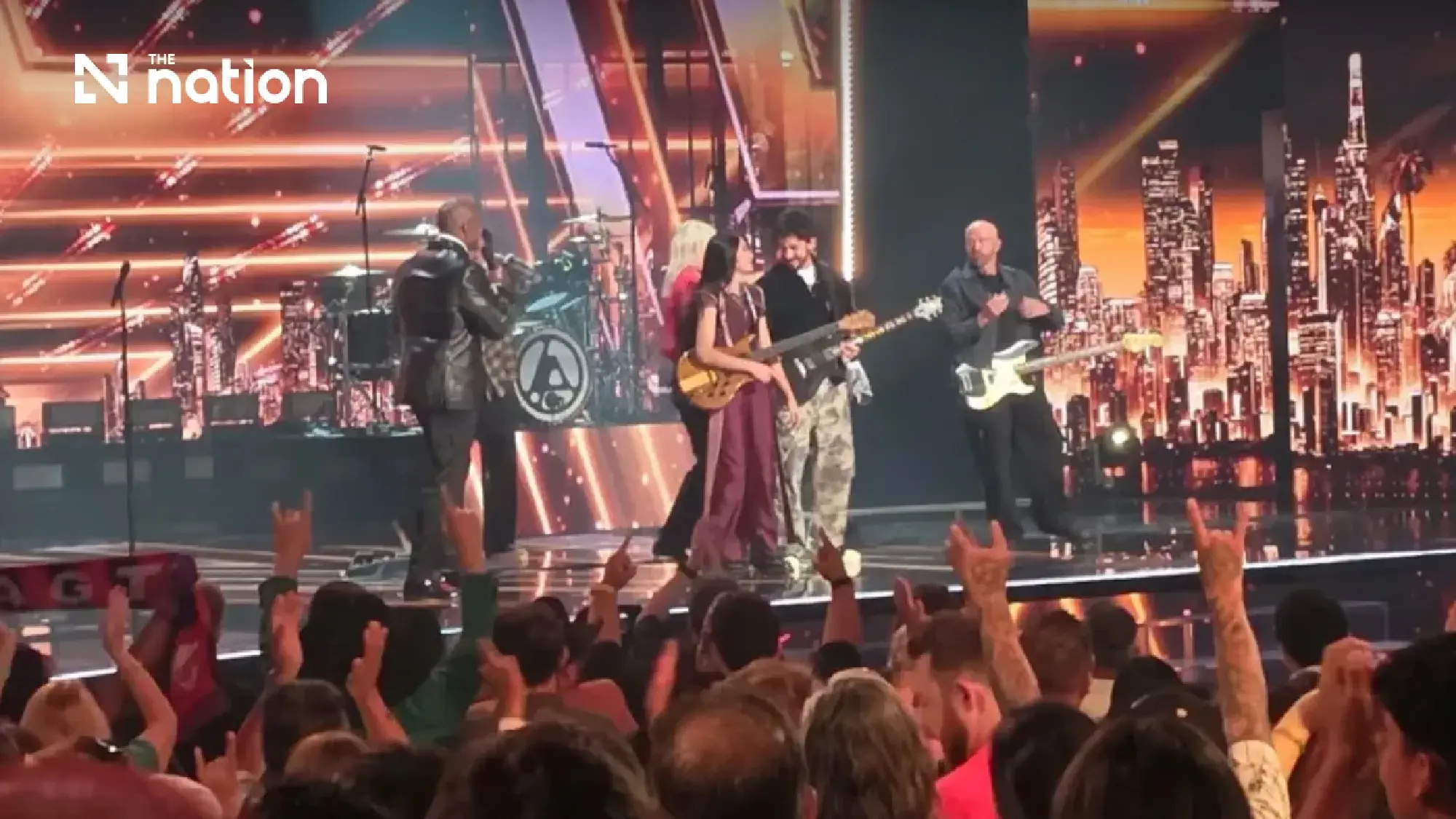 Nene Royal joins Linkin Park on AGT stage ahead of final result