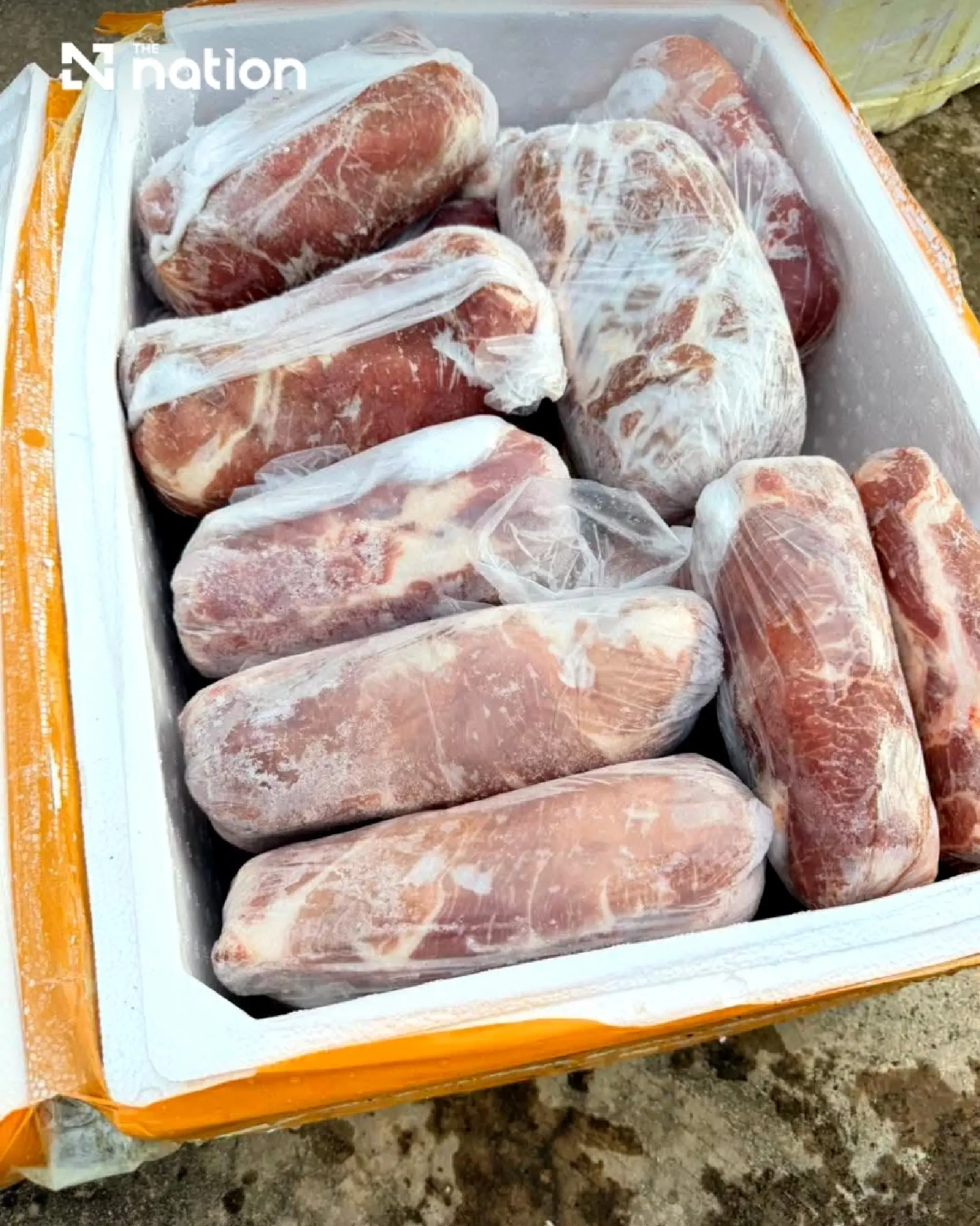 Chiang Saen Customs seize 16.5 tonnes of pork from China on Sept 17