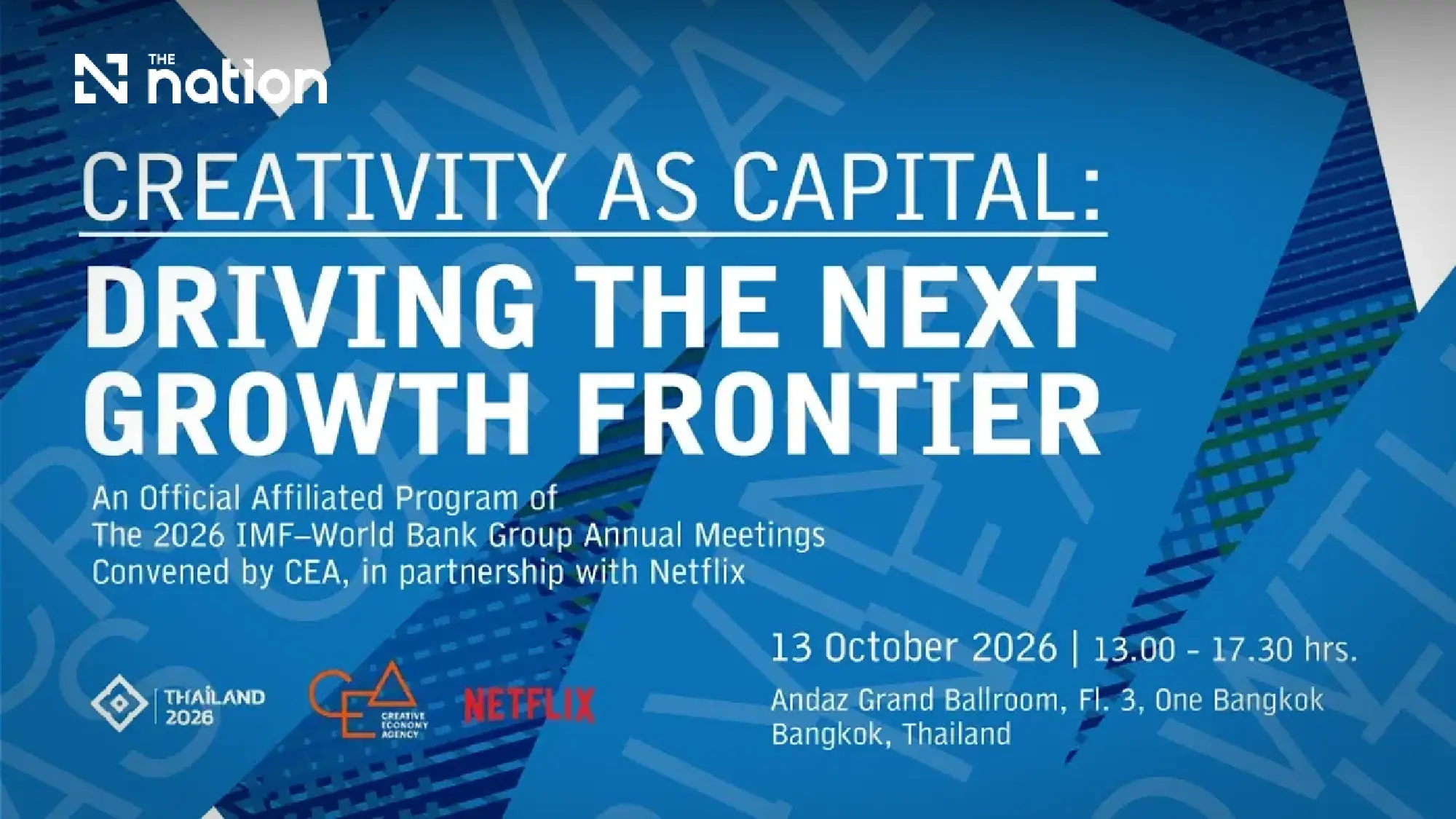 CEA and Netflix elevate Thai creative economy at IMF-WBG meetings